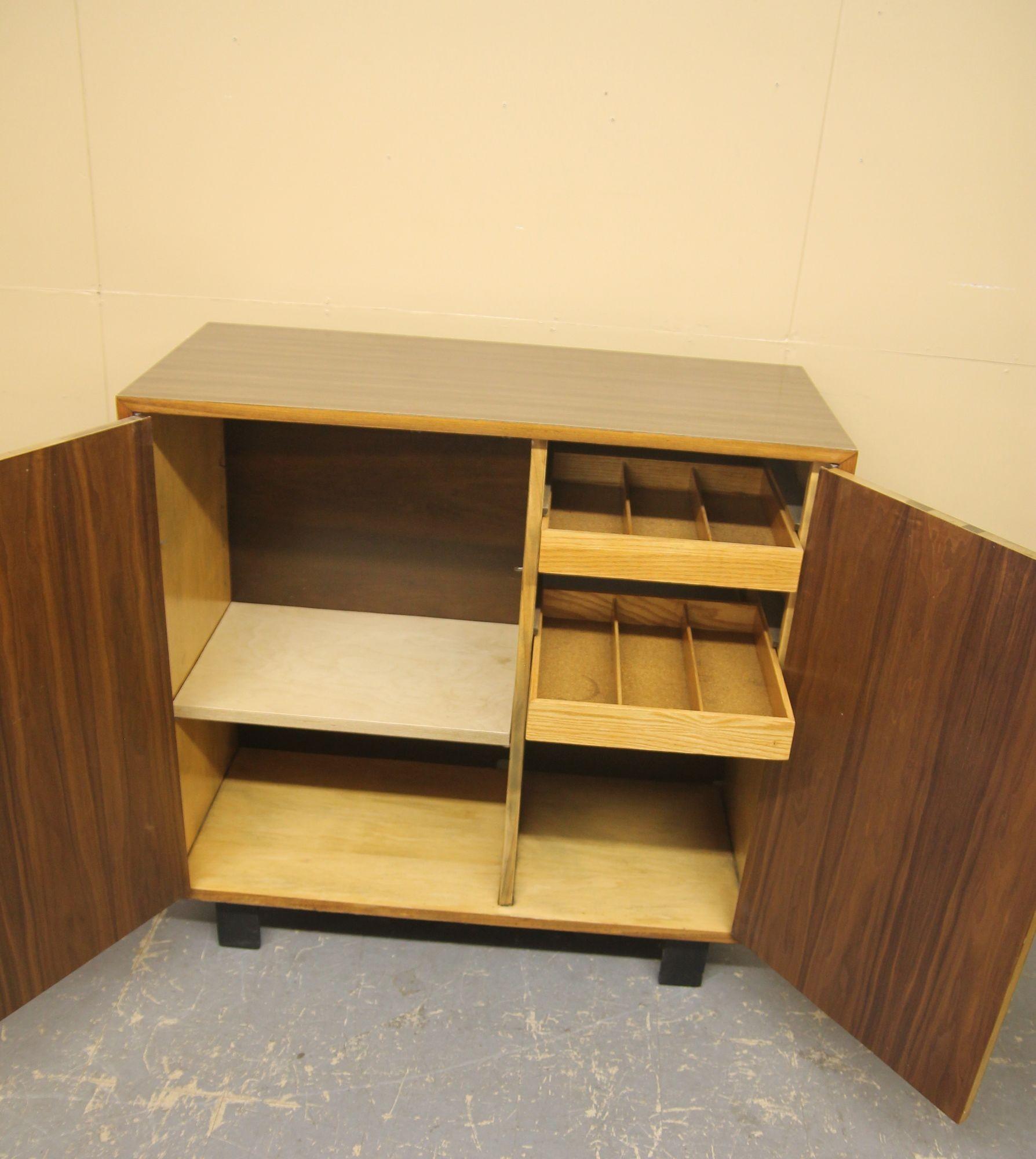 Mid-20th Century George Nelson 2 Door Cabinet For Sale