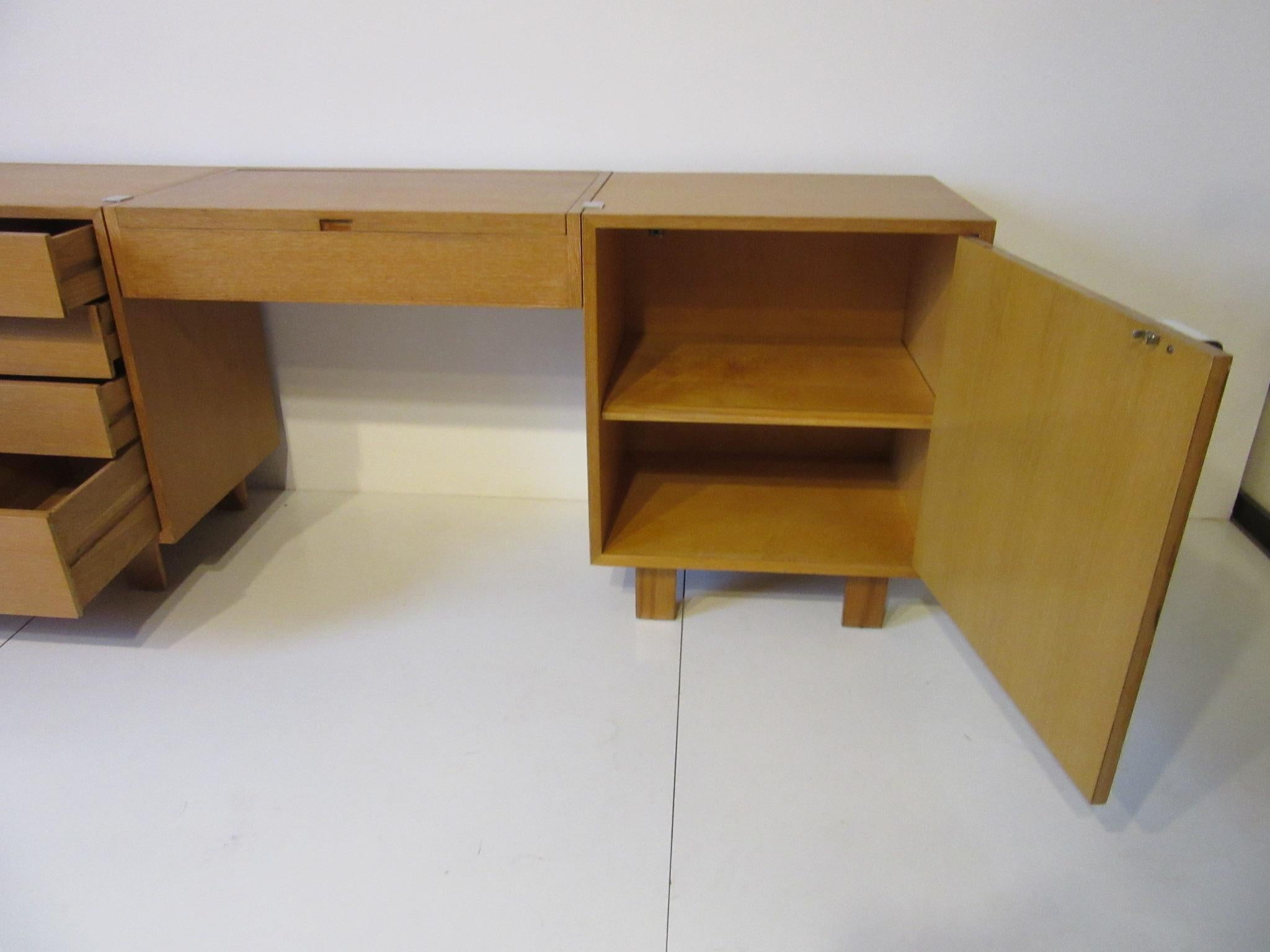20th Century George Nelson 3-Piece Vanity Chest for Herman Miller