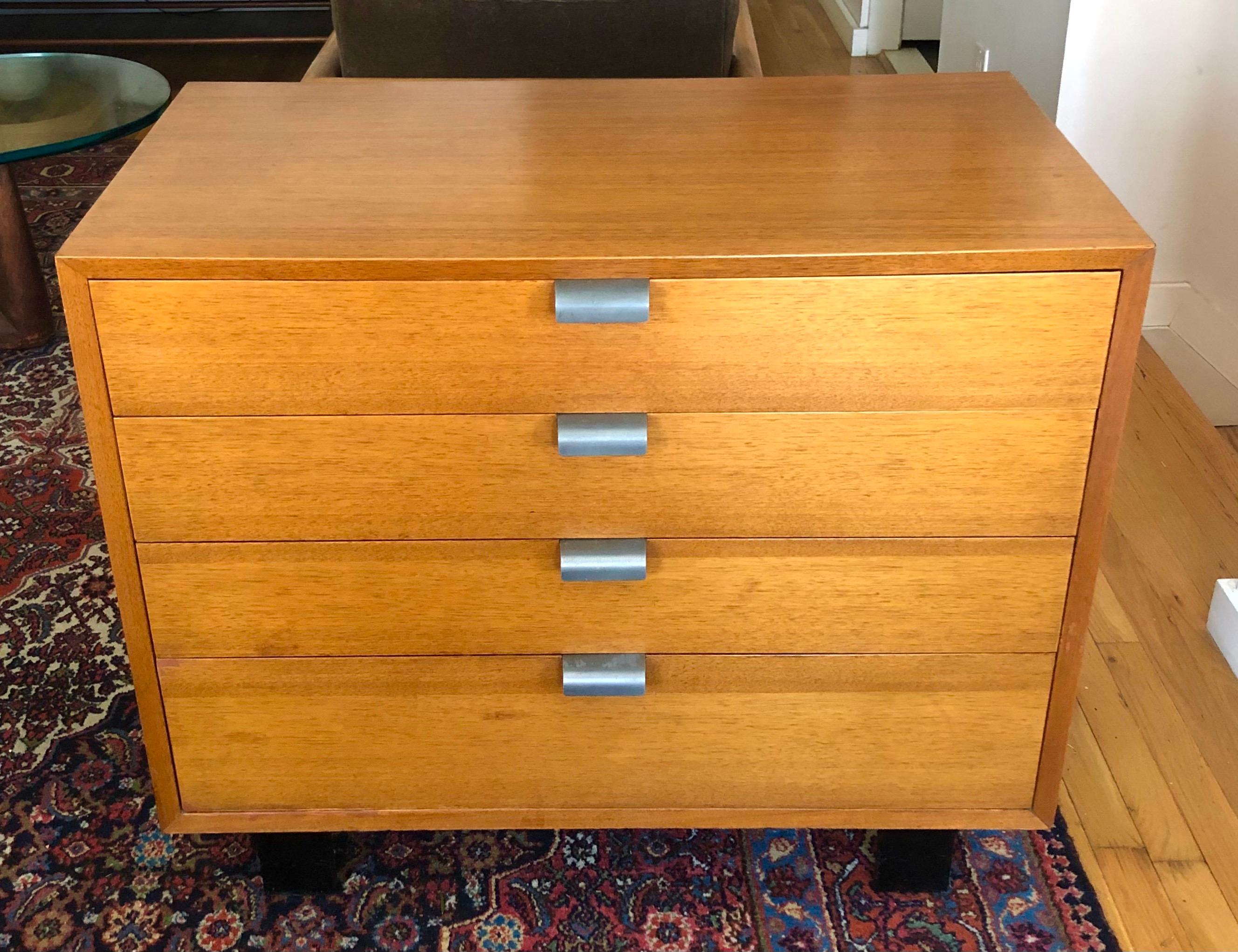 Mahogany George Nelson 4-Drawer 'Basic Group' Dresser For Sale