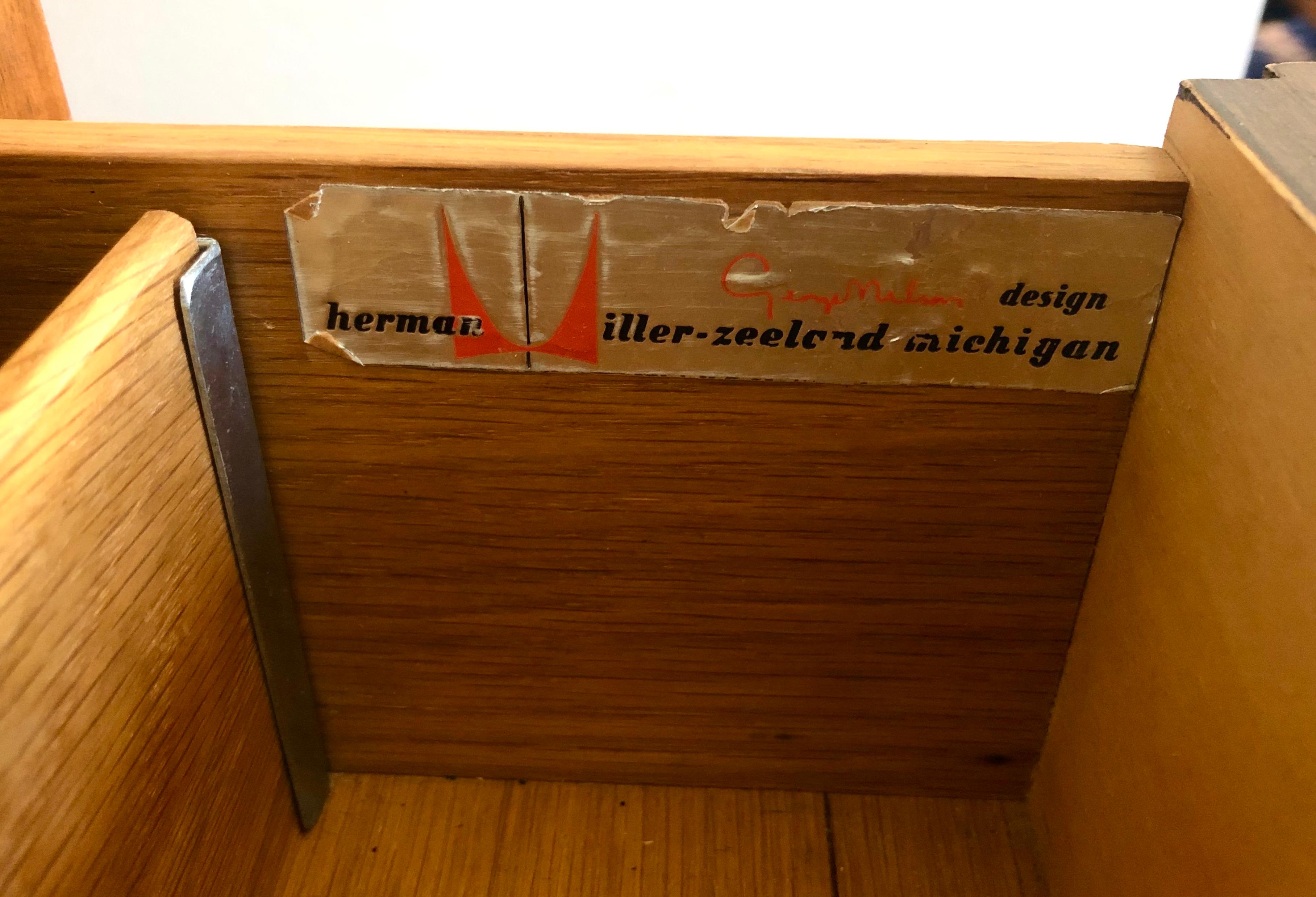 George Nelson 4-Drawer 'Basic Group' Dresser In Good Condition For Sale In Brooklyn, NY