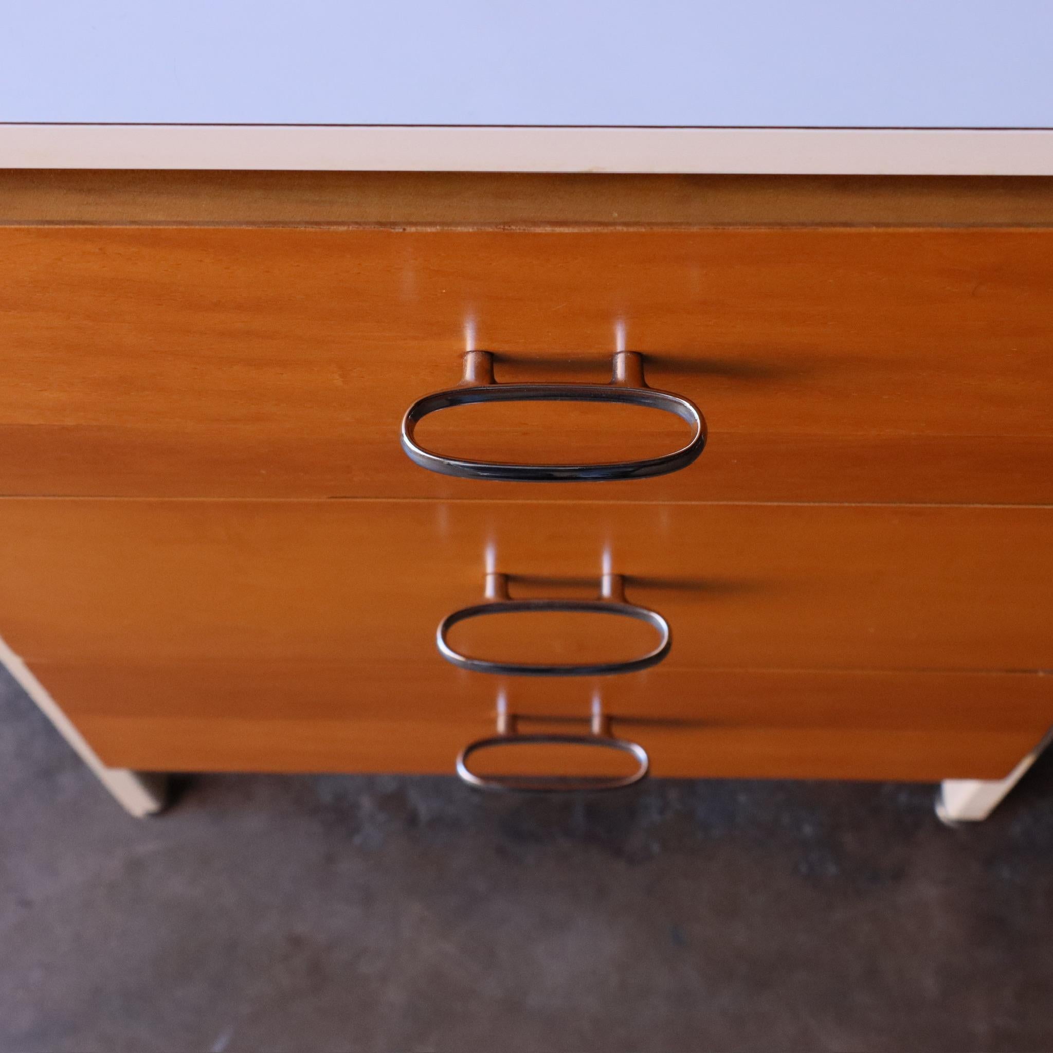 George Nelson 4111 Steel Frame Desk for Herman Miller In Good Condition In Round Rock, TX