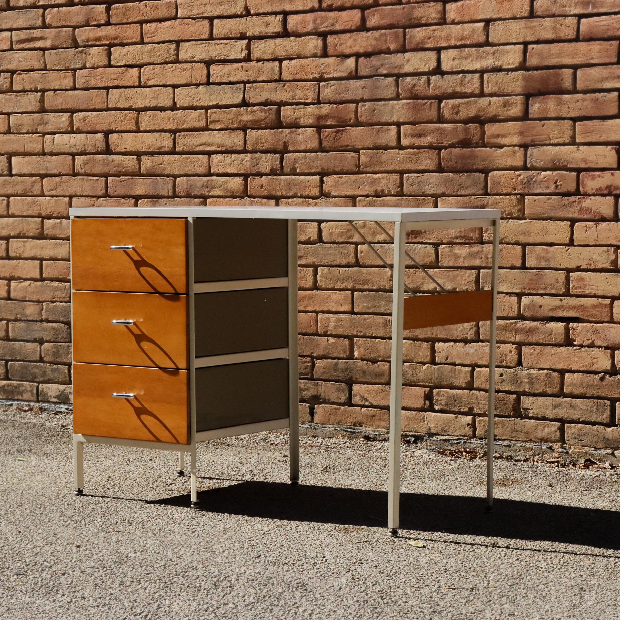 Mid-20th Century George Nelson 4111 Steel Frame Desk for Herman Miller