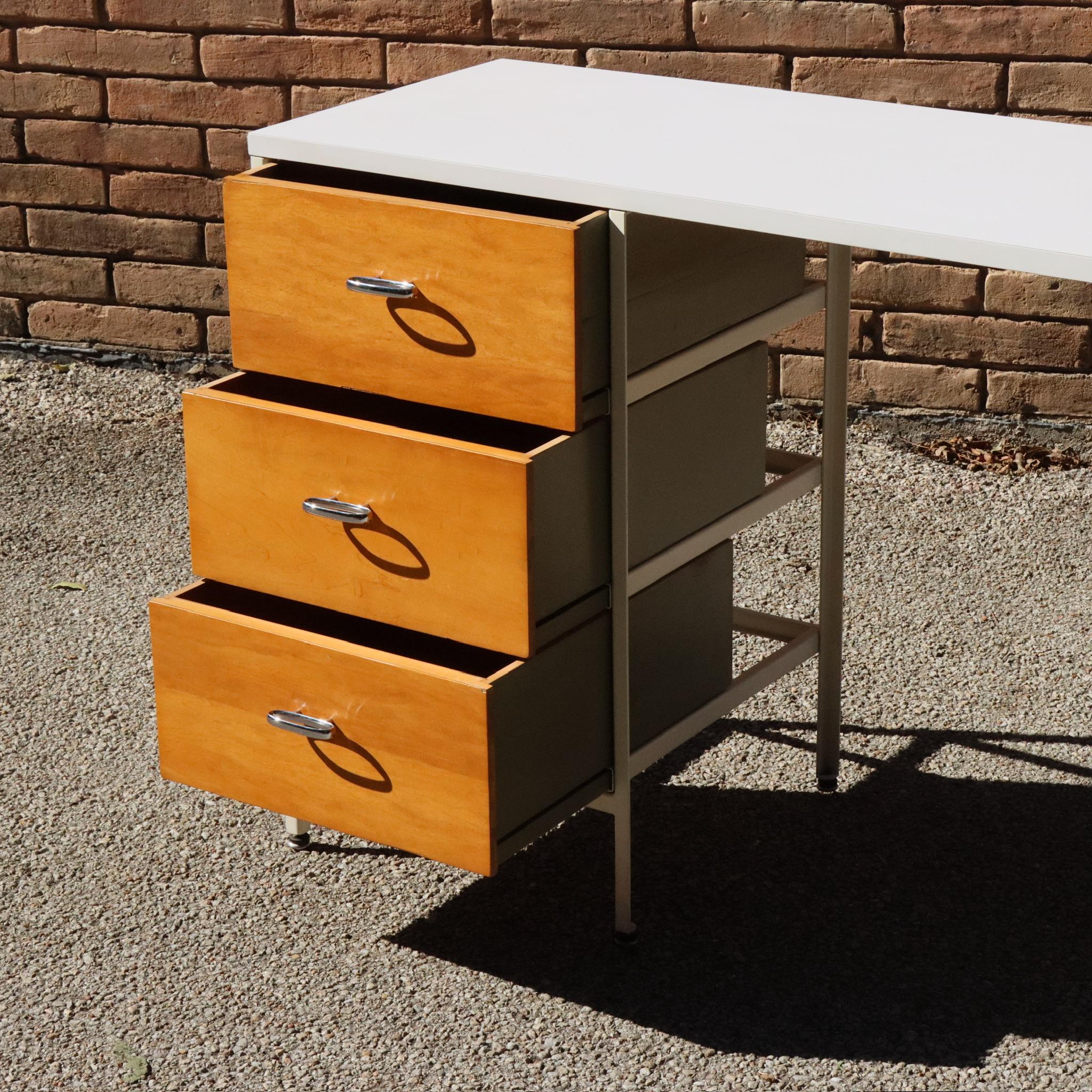 George Nelson 4111 Steel Frame Desk for Herman Miller 1