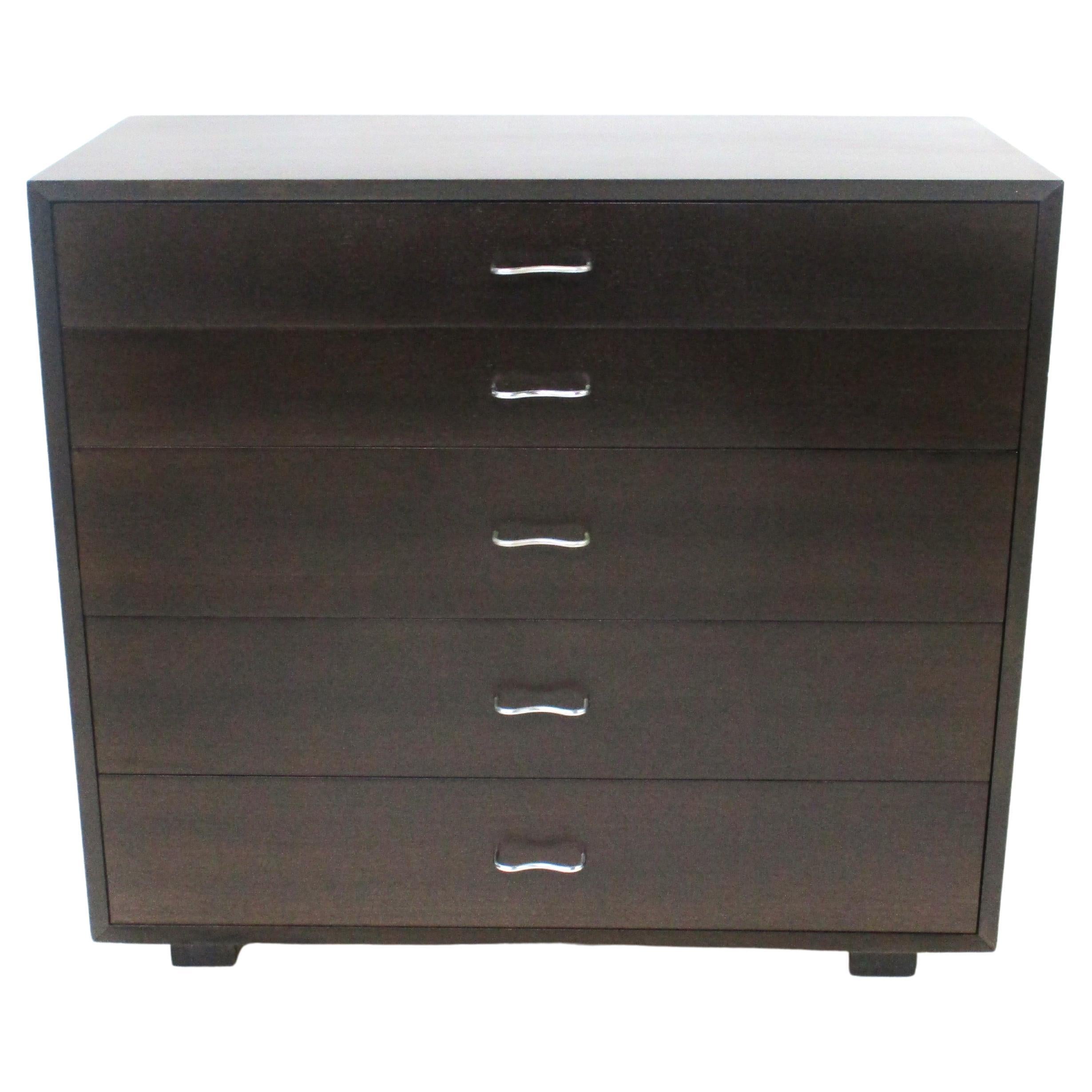 George Nelson 5 Drawer Dresser with Sculptural Pulls by Herman Miller #4610