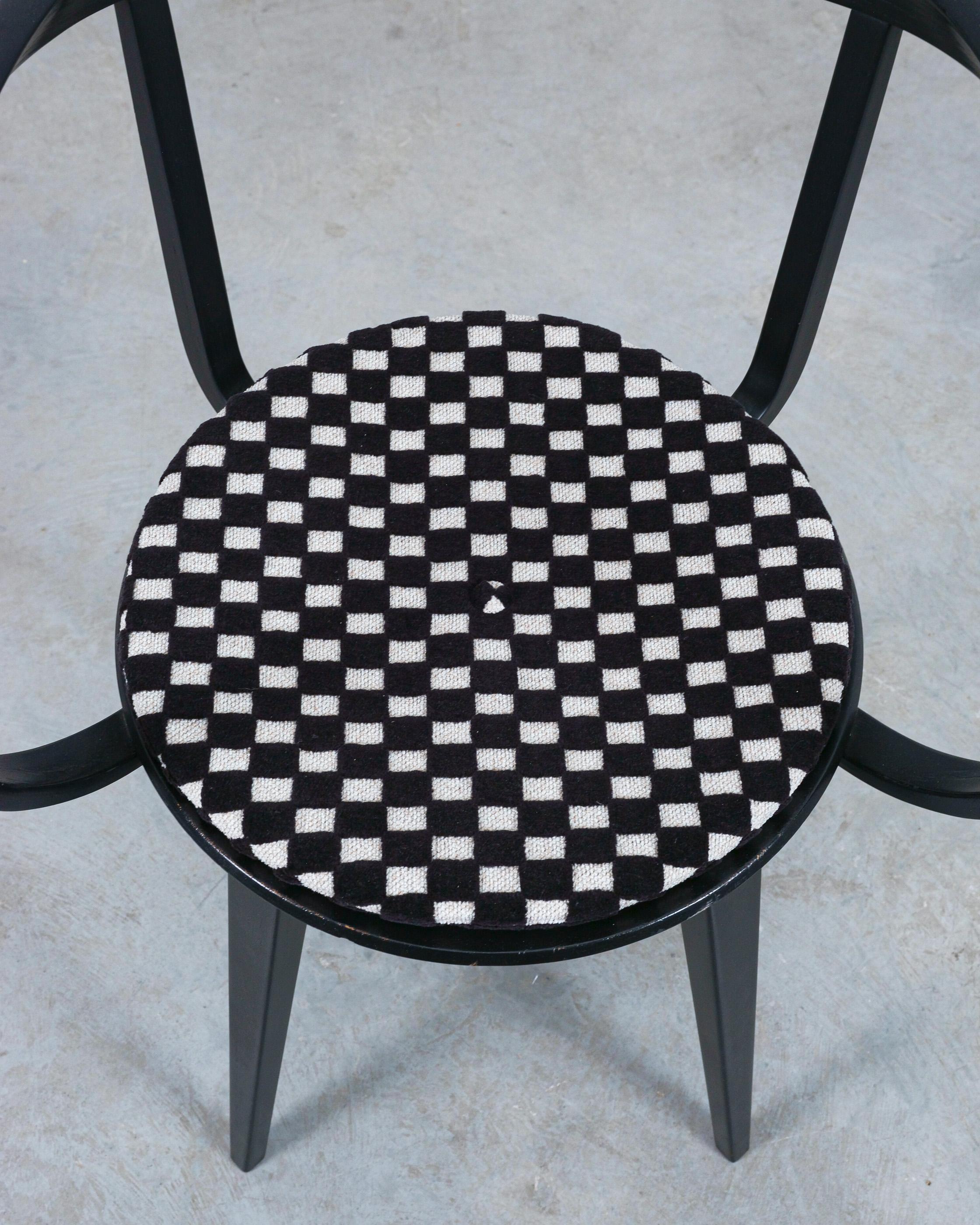 George Nelson 6 Black Pretzel Chairs for ICF, 1984 For Sale 4