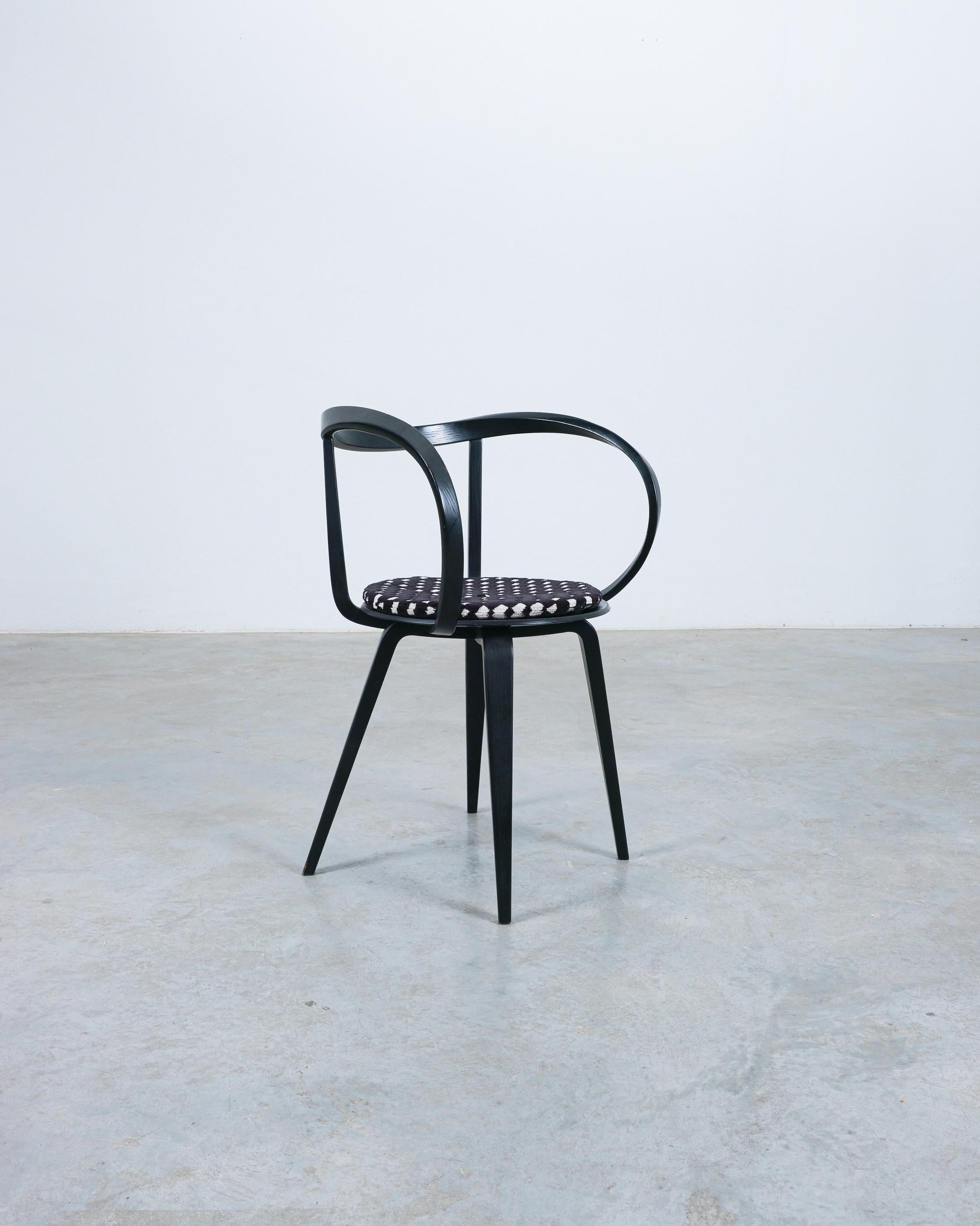George Nelson 6 Black Pretzel Chairs for ICF, 1984 For Sale 7