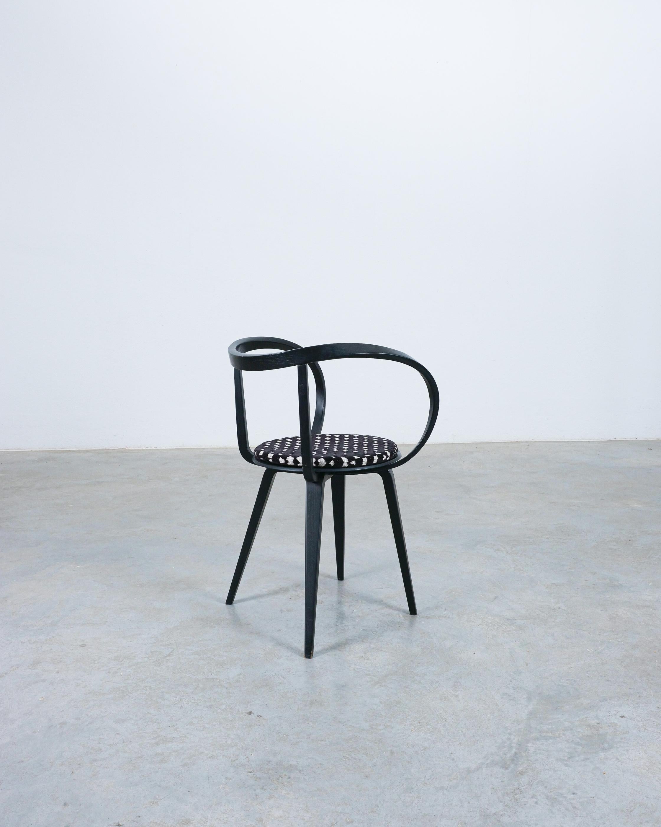 George Nelson 6 Black Pretzel Chairs for ICF, 1984 For Sale 8