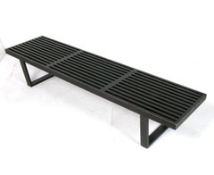 George Nelson 72" Panca Herman Miller Mid Century Modern Tavolo Nero