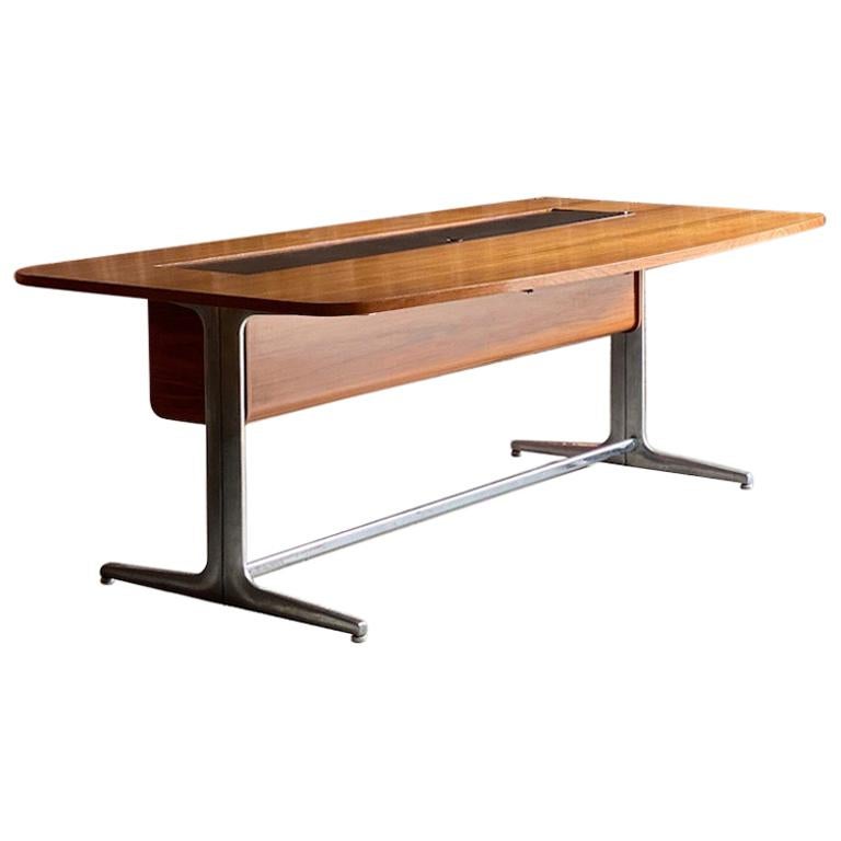George Nelson Action Oak Tambour Roll Top Desk for Herman Miller, circa 1964