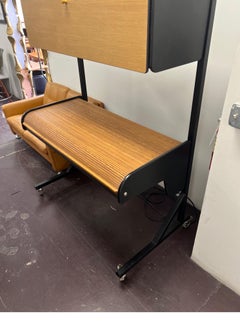 George Nelson Action Office Roll Top Desk and Cabinet Herman Miller