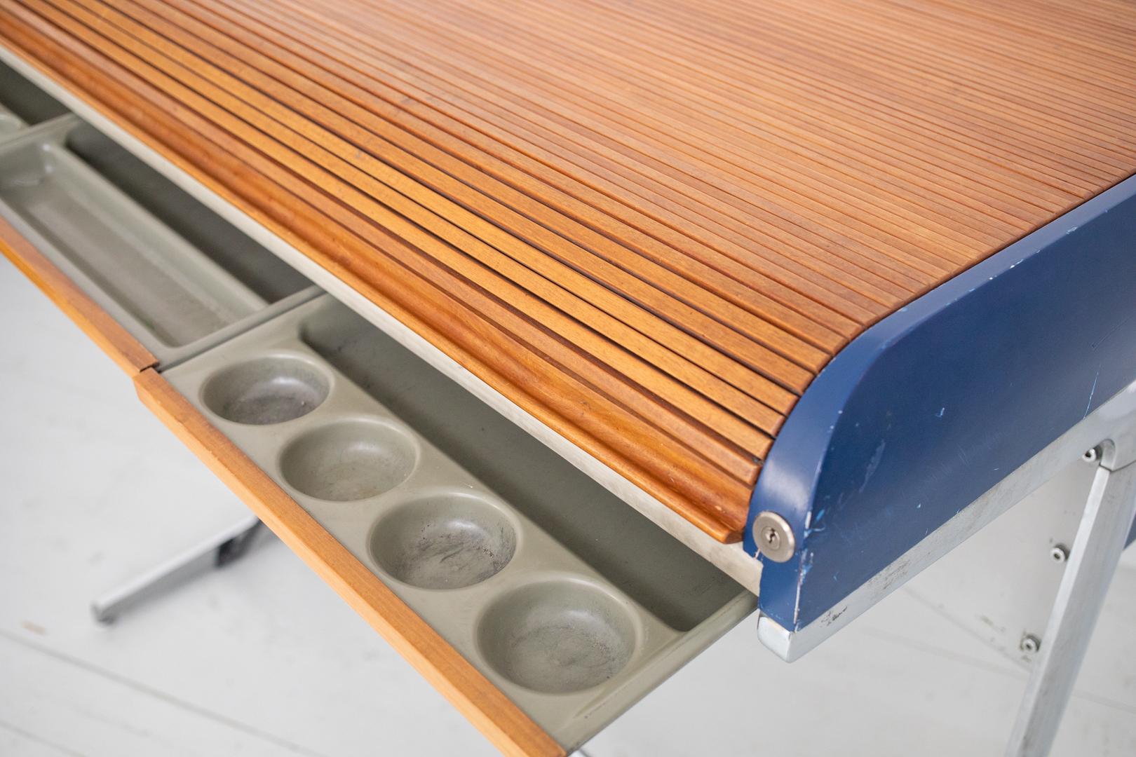 George Nelson Action Office Roll-Top-Schreibtisch für Herman Miller 1964-1968 (Aluminium) im Angebot