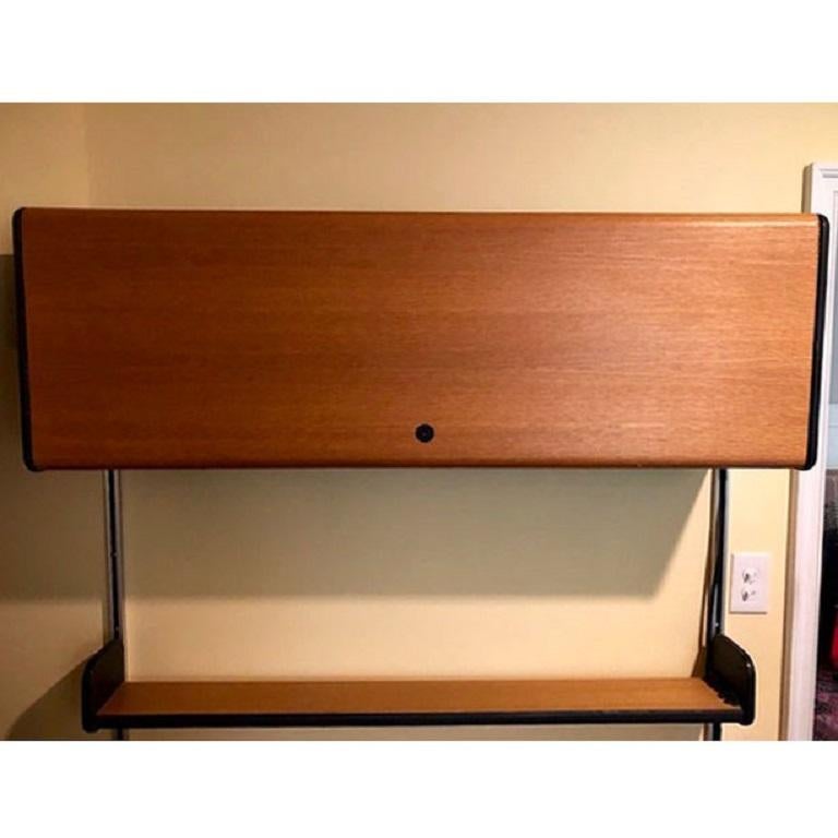 George Nelson ‘Action’ Roll-Top Desk Wall Unit by Herman Miller, circa 1970s In Excellent Condition For Sale In Kensington, MD