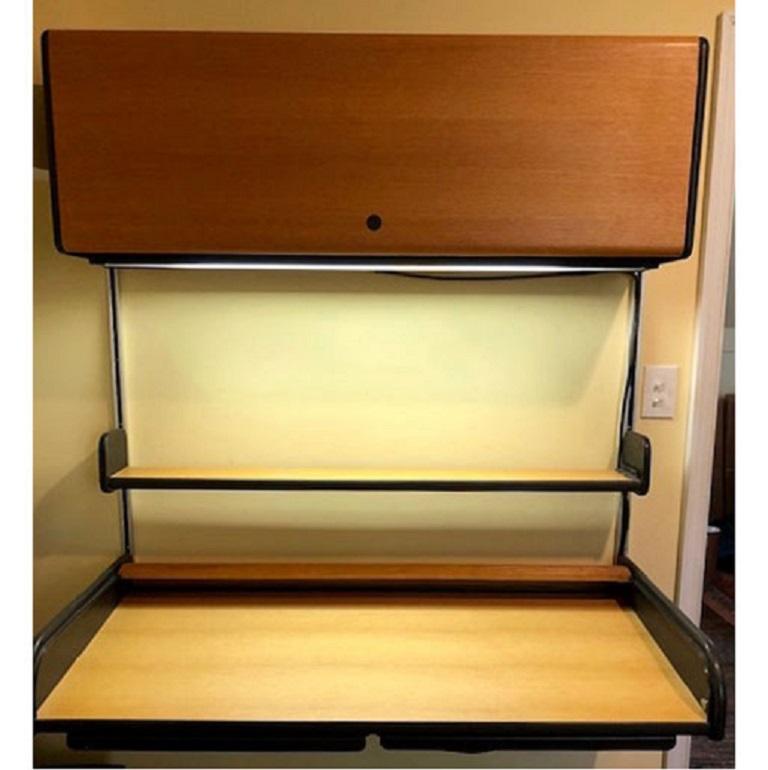 George Nelson 'Action' Roll-Top Desk Wall Unit by Herman Miller, circa 1970's en vente 2