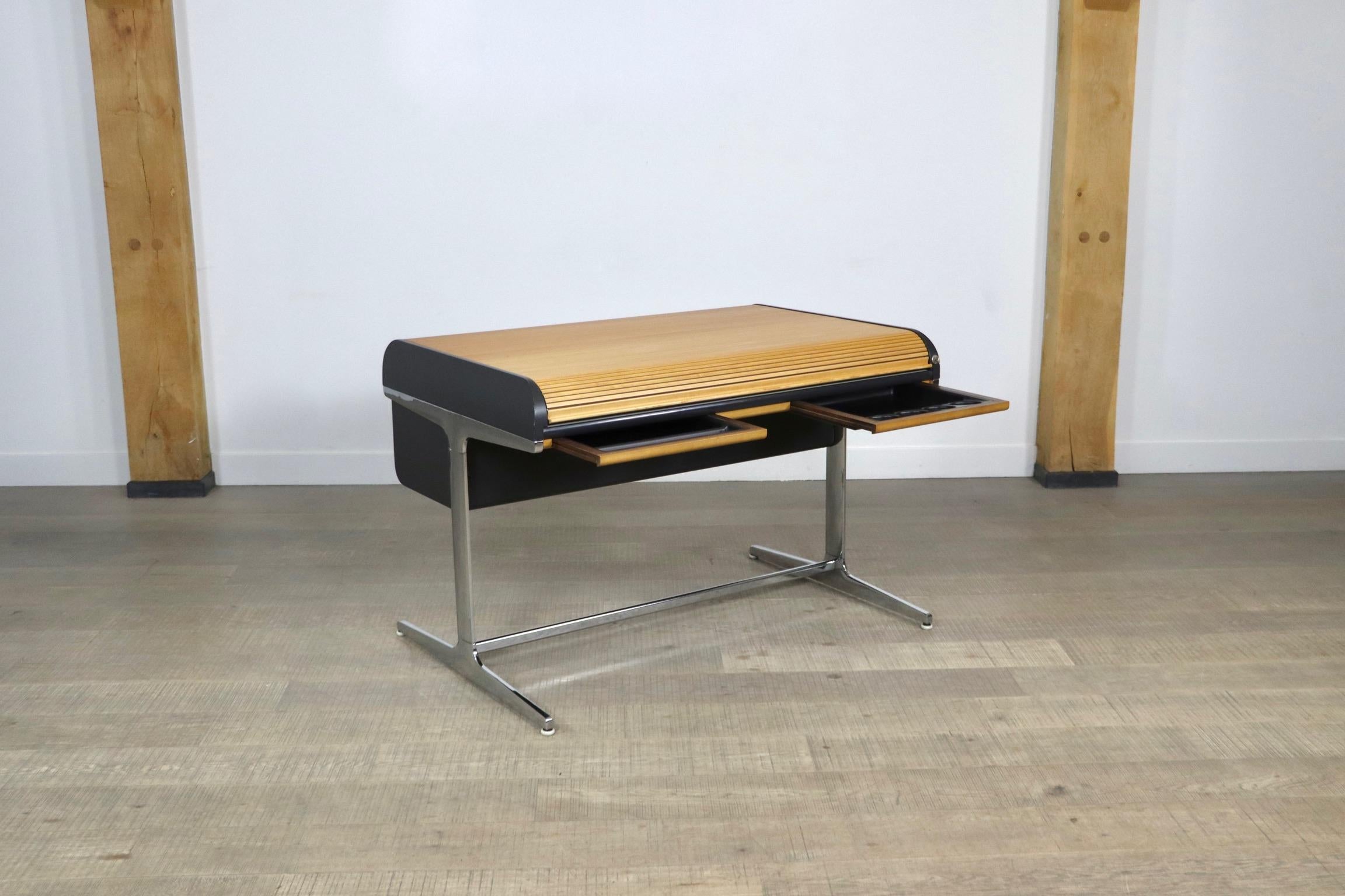 George Nelson and Robert Propst Action Office Roll-Top Desk for Herman Miller 3