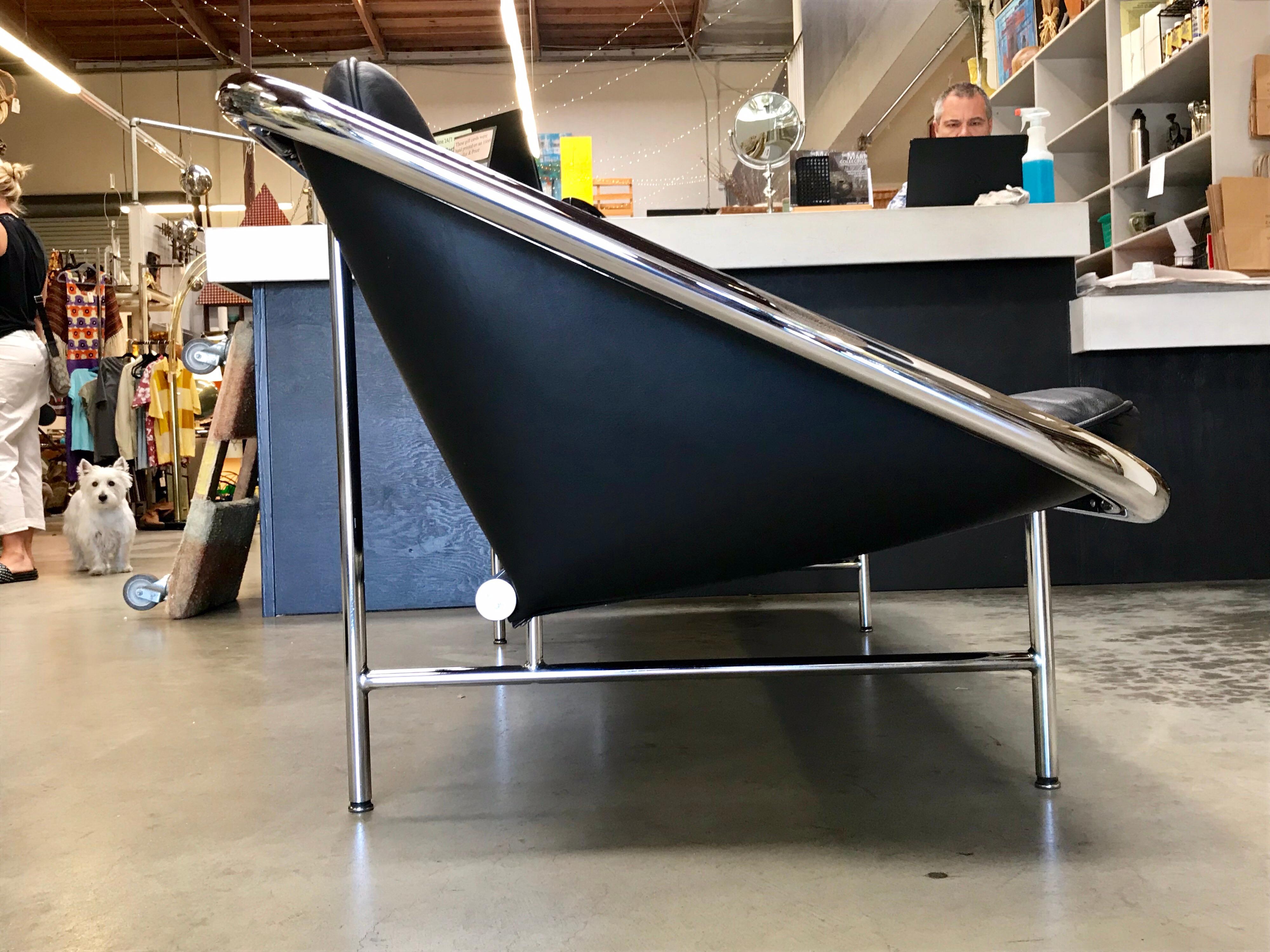 Mid-Century Modern George Nelson Leather 'Sling' Sofa
