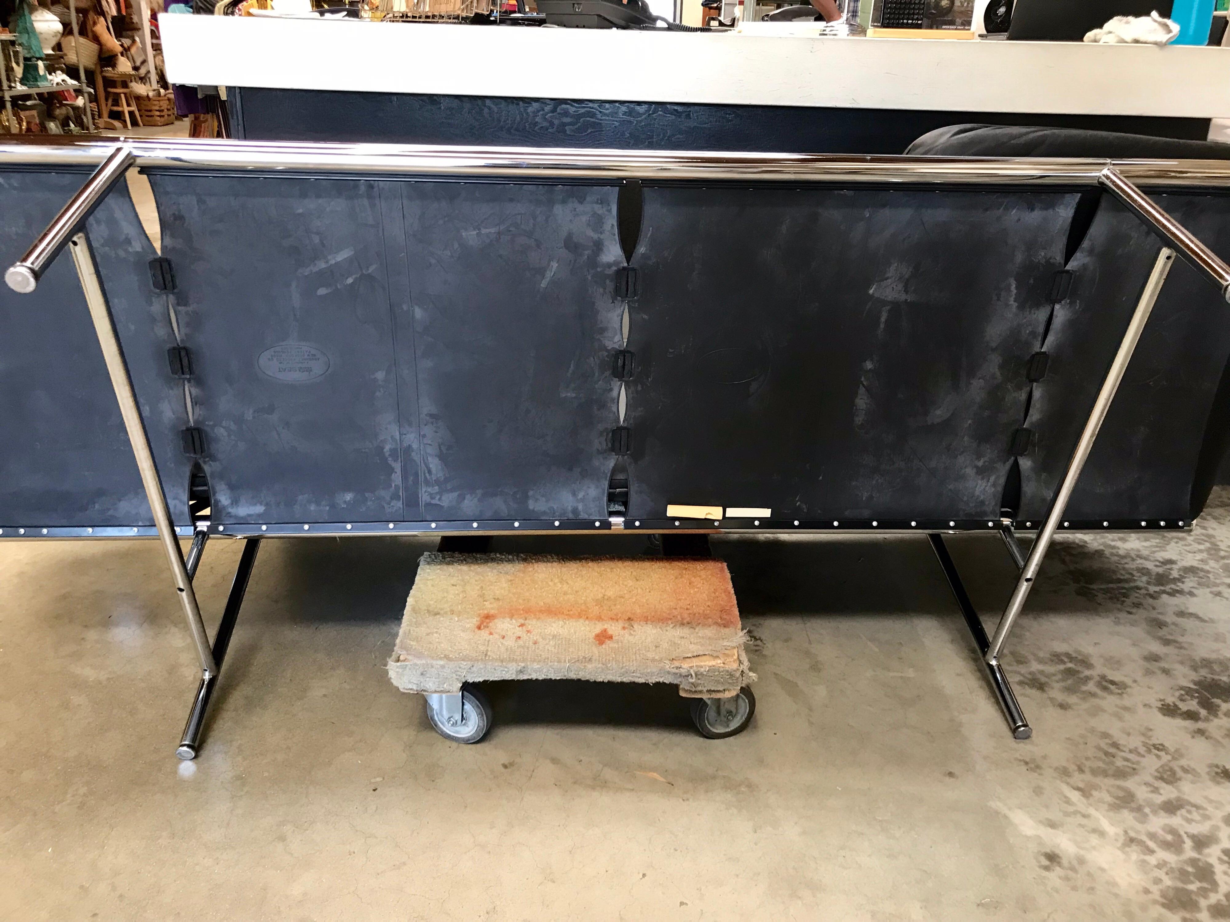 George Nelson Leather 'Sling' Sofa In Good Condition In Los Angeles, CA