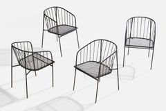 George Nelson, Armchairs, Iron, USA, 1950s