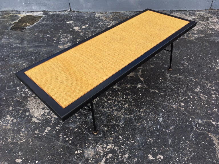 George Nelson & Associates Cane Bench or Coffee Table for Herman Miller For Sale 4