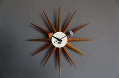 George Nelson & Associates " Spike " Wall Clock, Model 2202B, circa 1952