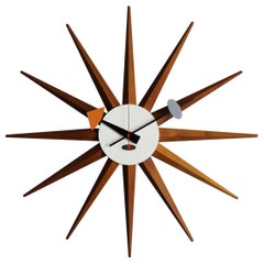 George Nelson & Associates " Spike " Orologio da parete, modello 2202B, circa 1952