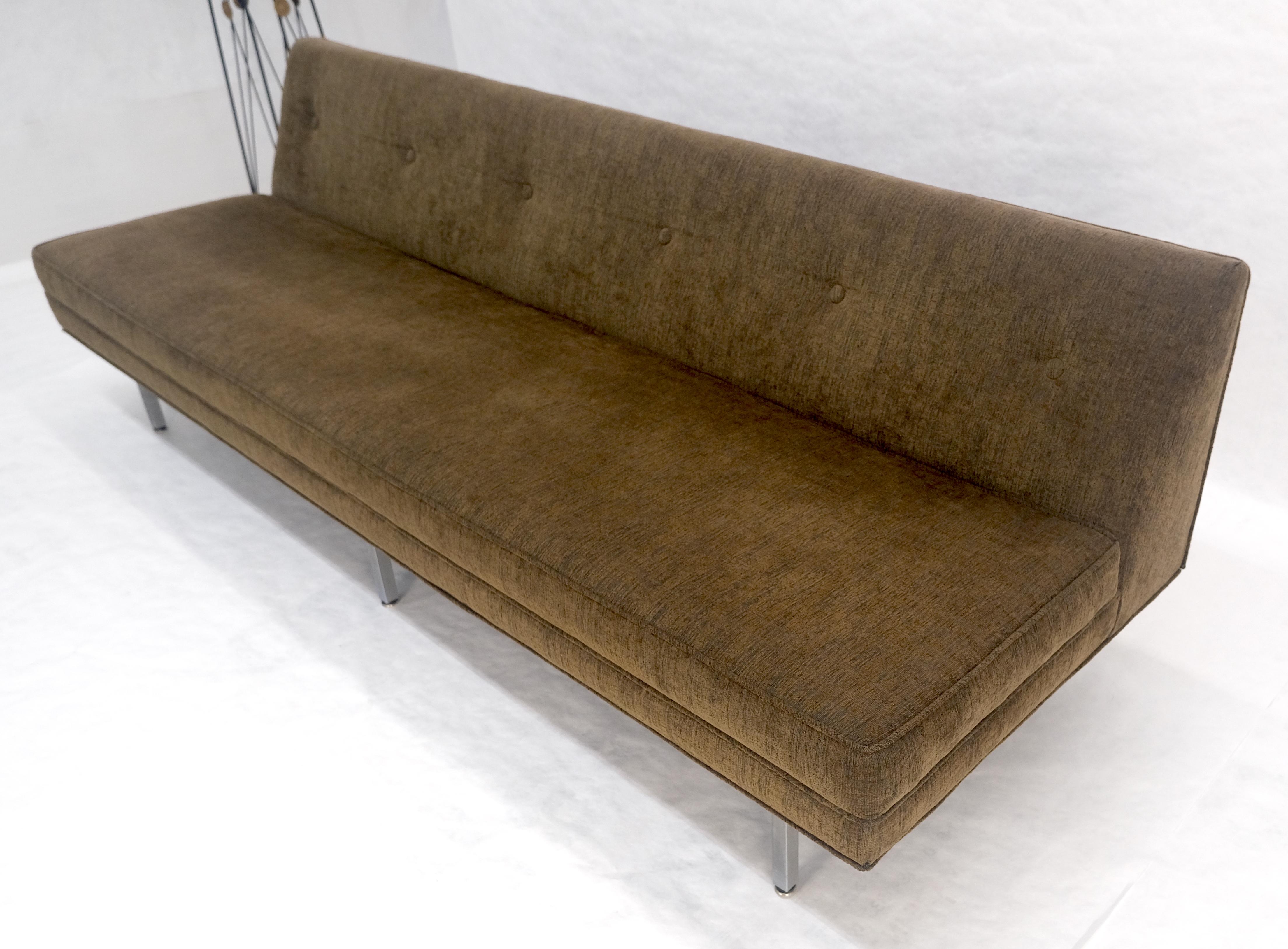 ¡George Nelson Atr Sofá moderno de mediados de siglo con respaldo en cuña MINT! Tapicería en venta