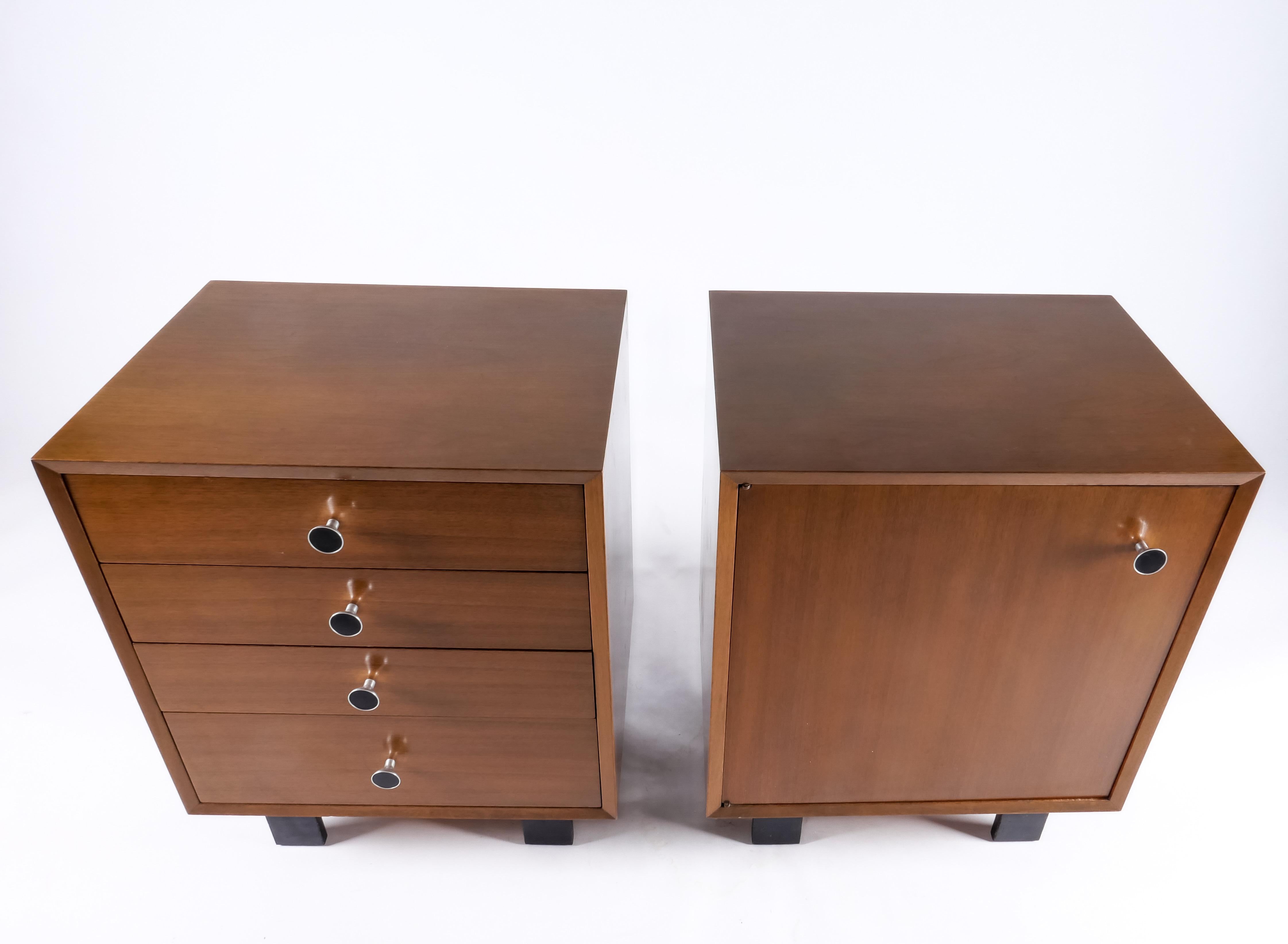 Mid-Century Modern George Nelson Basic Cabinets, a pair