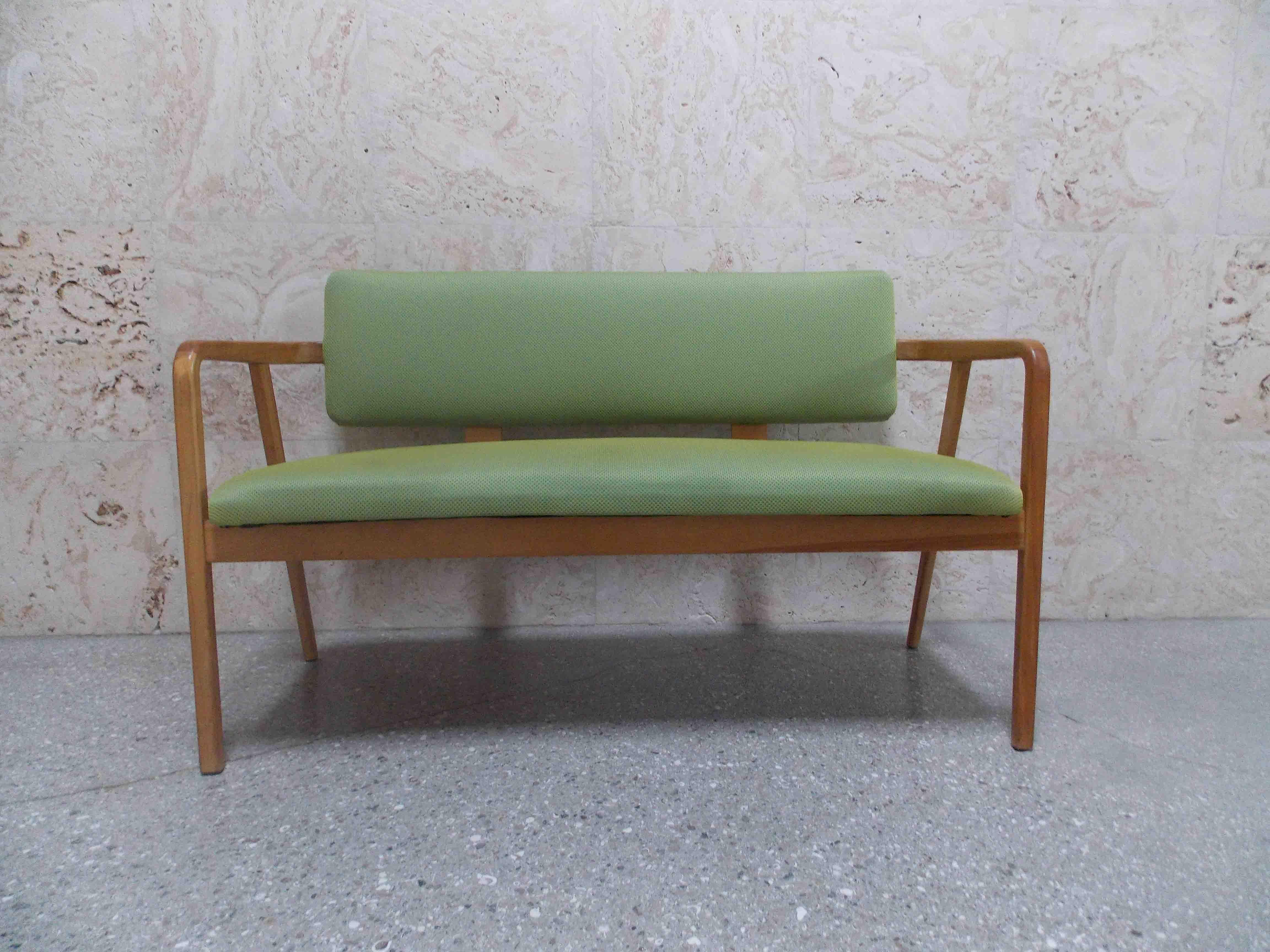 George Nelson Bentwood Settee In Good Condition In West Palm Beach, FL