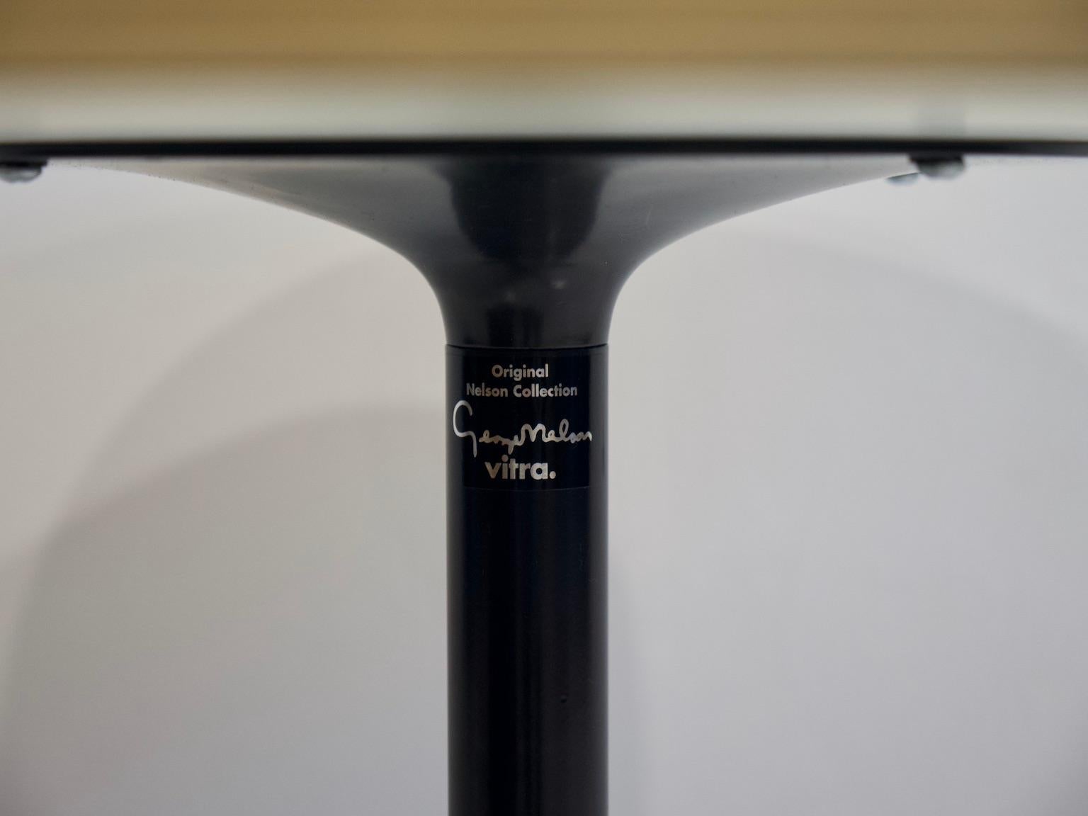 George Nelson Black Pedestal Table by Vitra Bon état - En vente à Madrid, ES