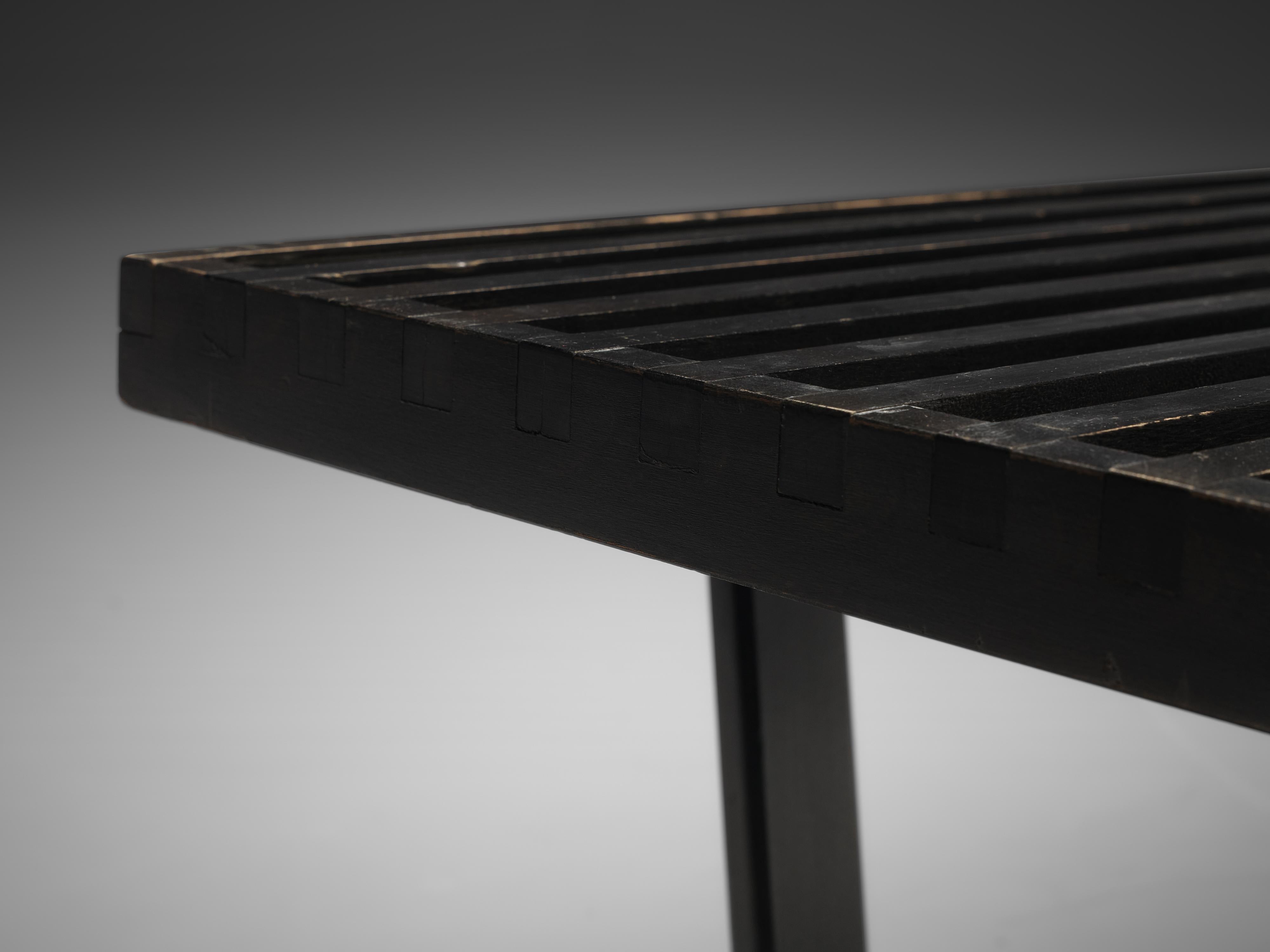 George Nelson Black ‘Platform’ Bench or Side Table 1