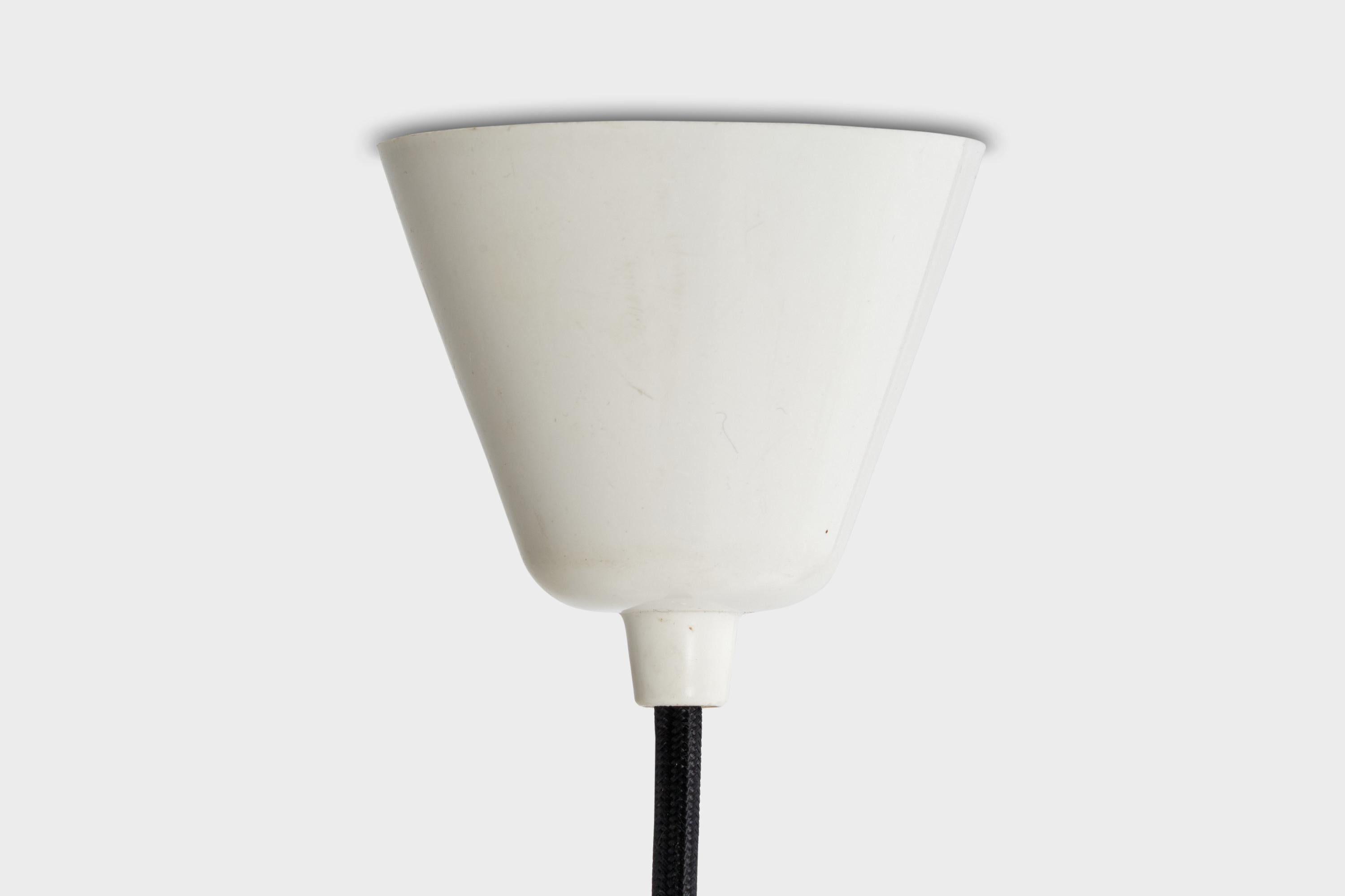 George Nelson, Bubble Pendant, Steel, Plastic, USA, 1960s For Sale 3