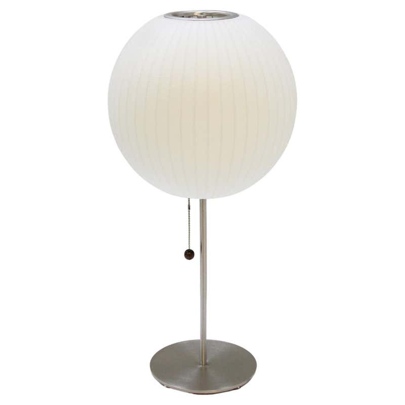 George Nelson Saucer Shaped Fiberglass Bubble Lamp, Manufactured by ...