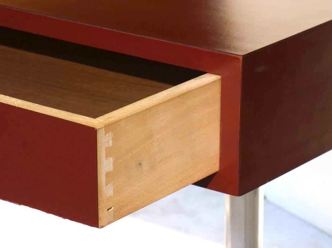 Américain Bureau rare des années 1950, George Nelson by Herman Miller Laminated Aluminum Designs en vente
