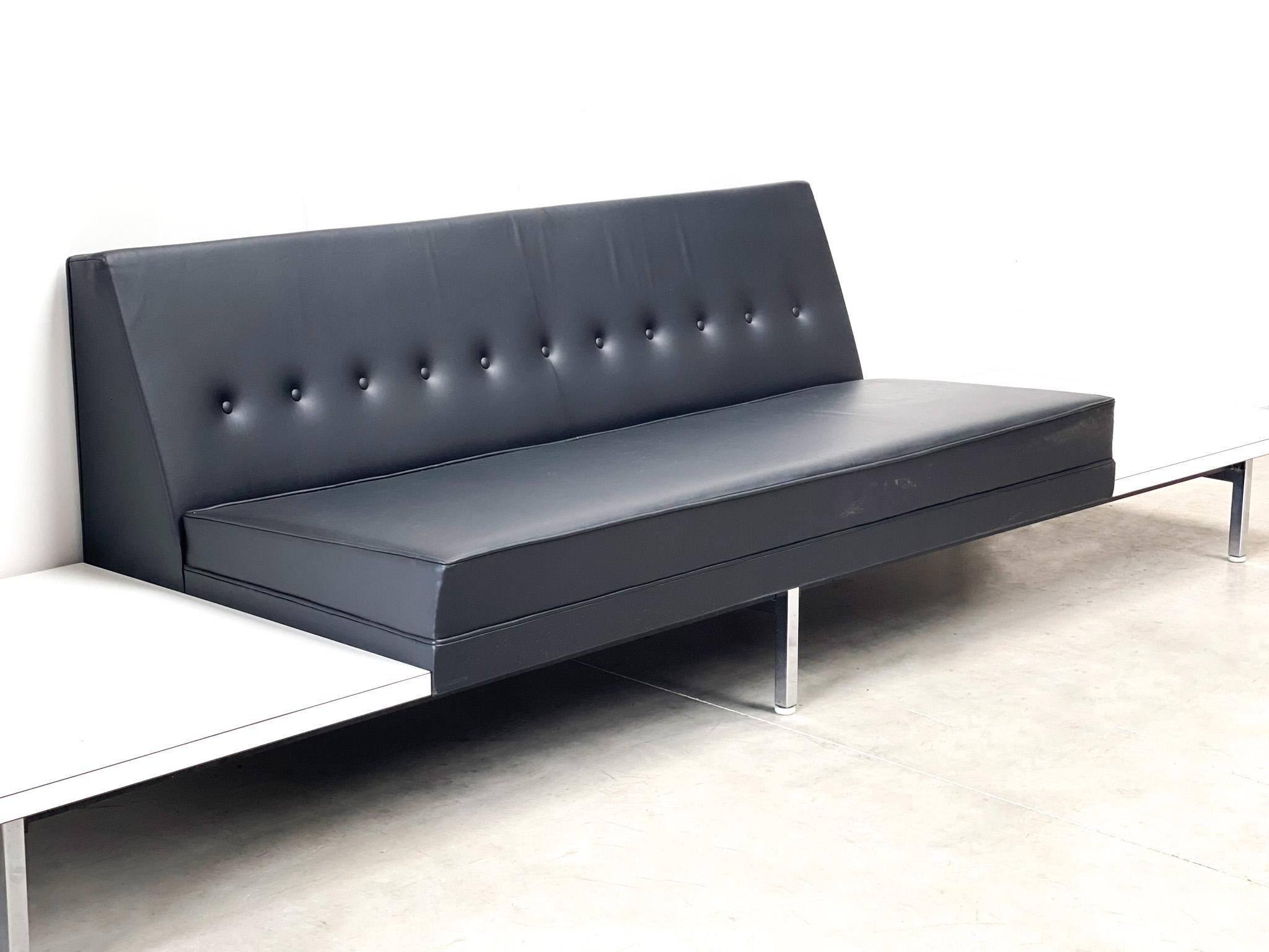 George Nelson by Herman Miller Leder Modular System Sofa im Zustand „Gut“ in Nijlen, VAN