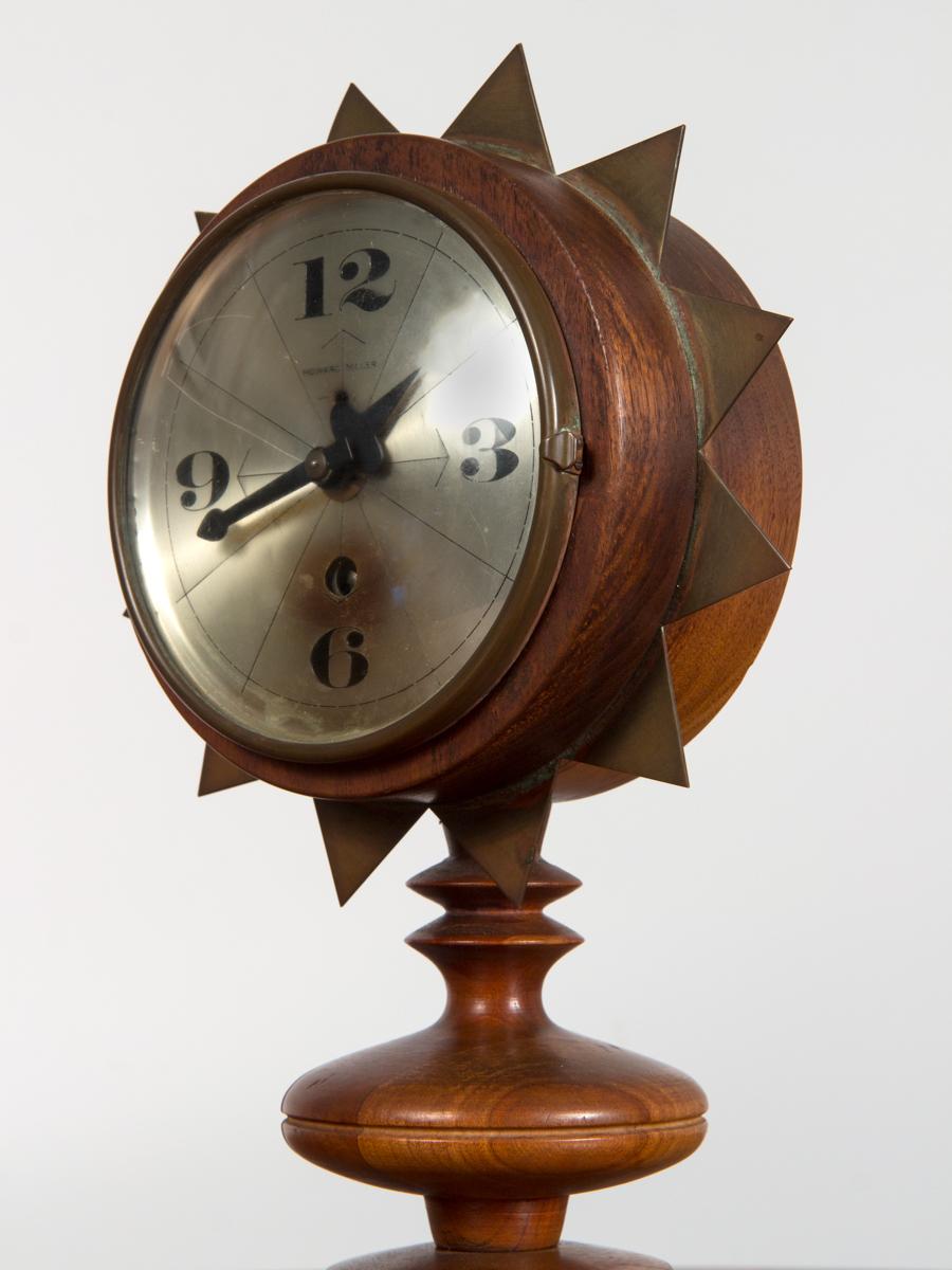 Turned George Nelson Chess Piece Clock For Sale