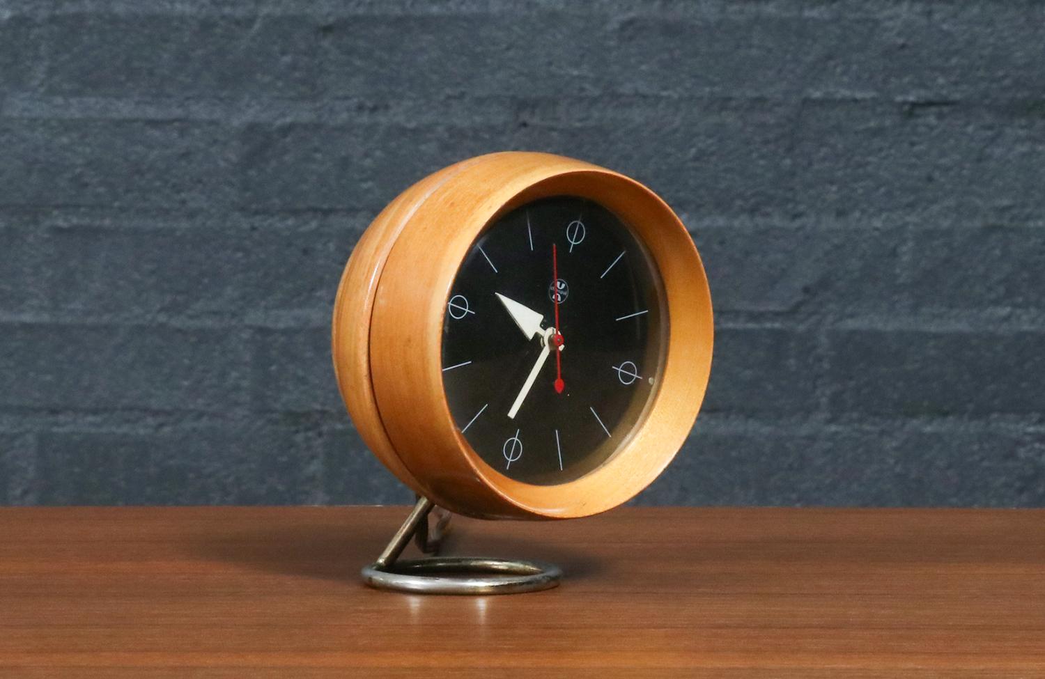 Mid-Century Modern George Nelson Chronopak Desk Clock for Howard Miller For Sale