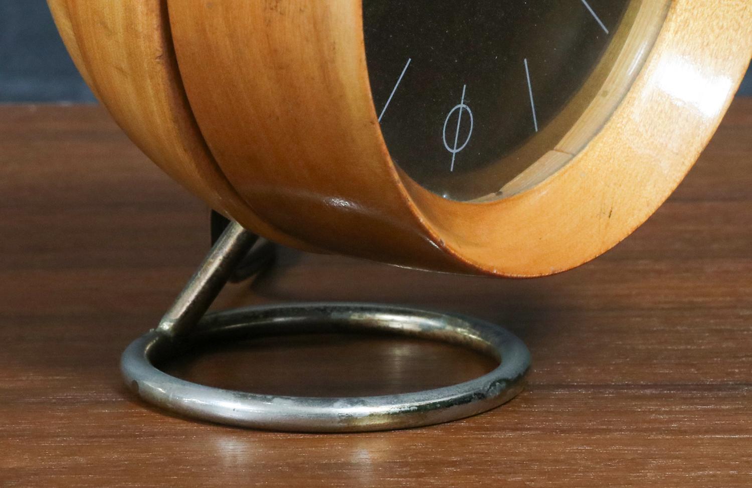 Metal George Nelson Chronopak Desk Clock for Howard Miller For Sale