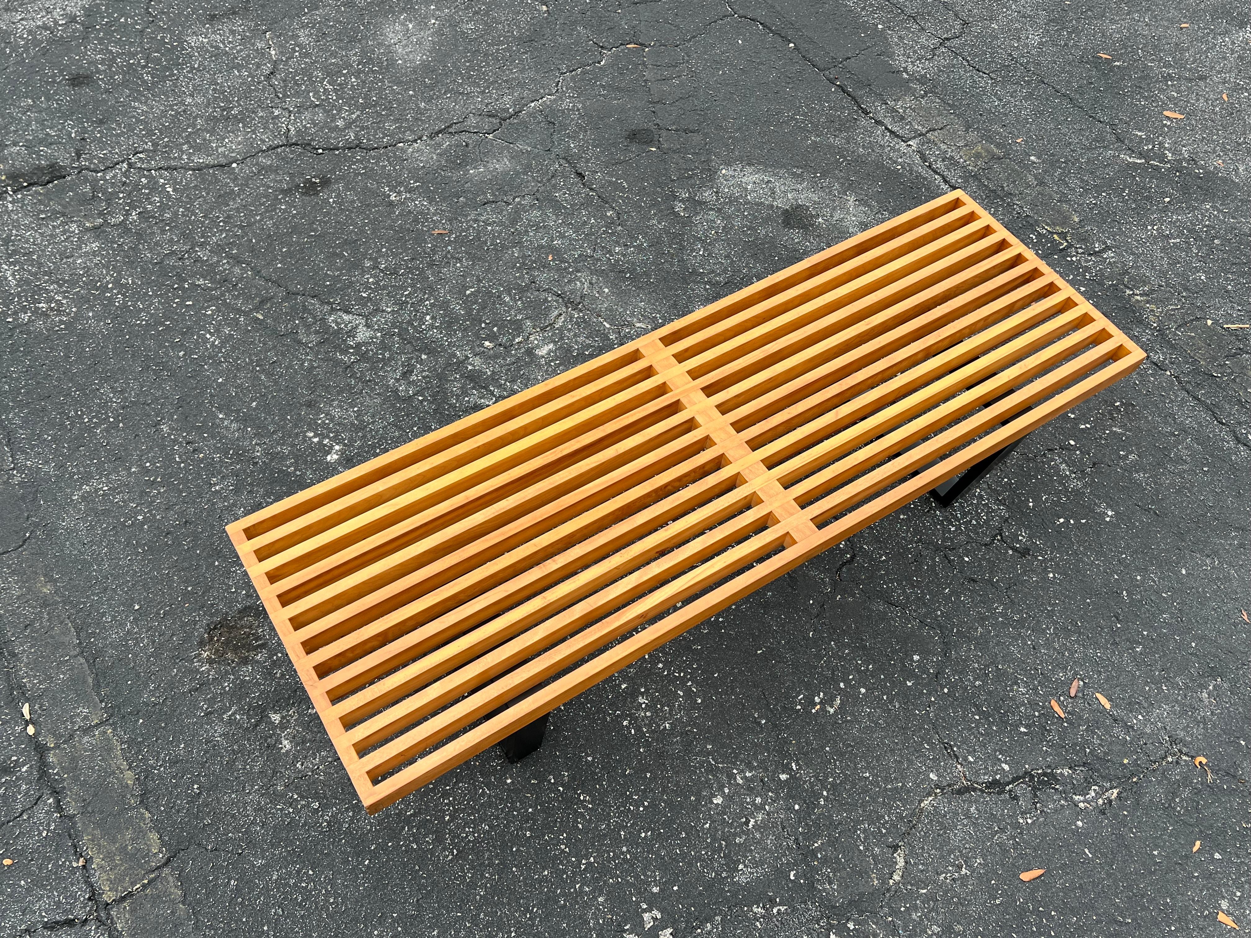 George Nelson Classic Slat Bench 1950's Original 2