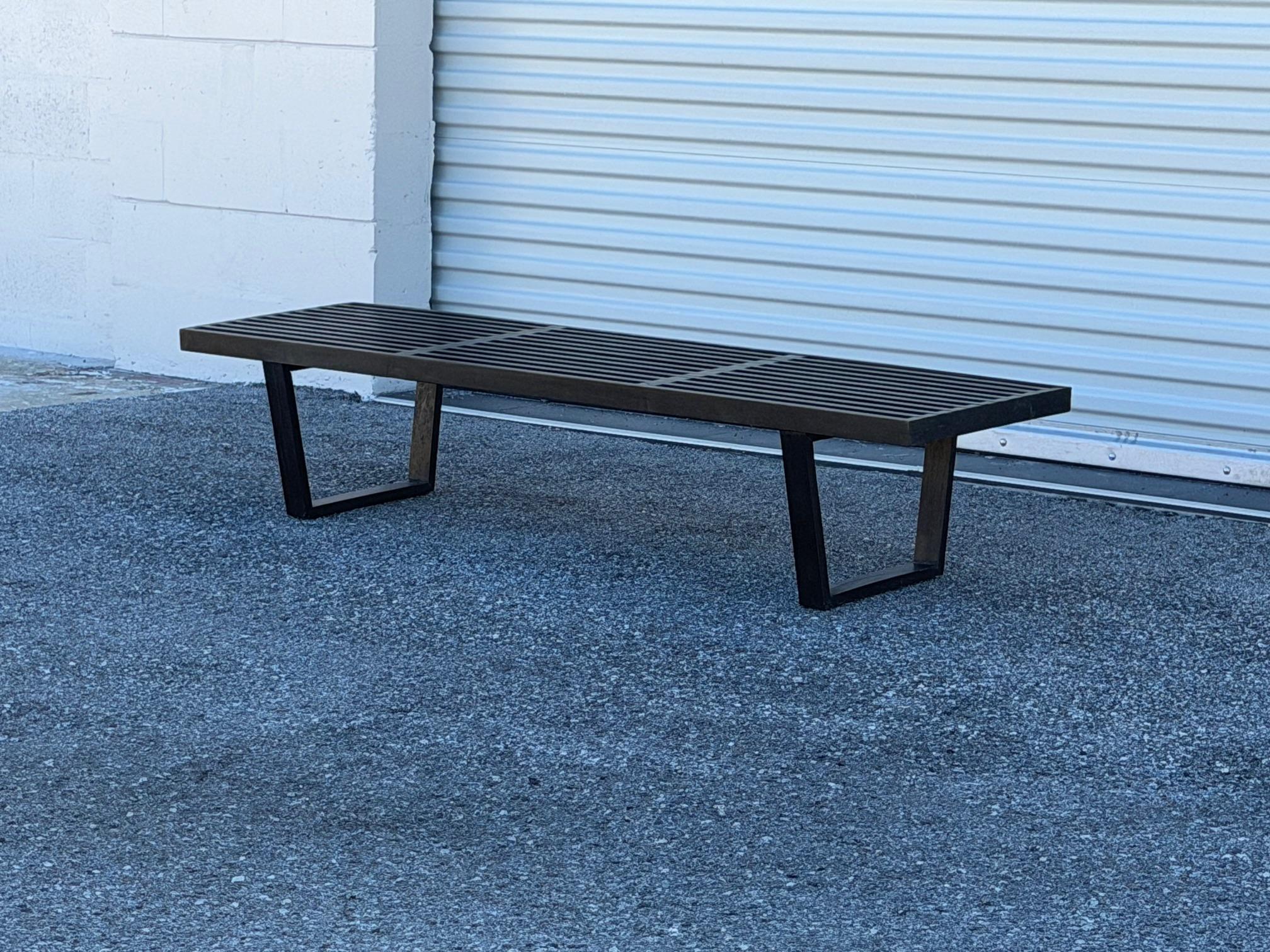 ¡George Nelson Banco de listones clásico Años 50 Original firmado! en venta 5