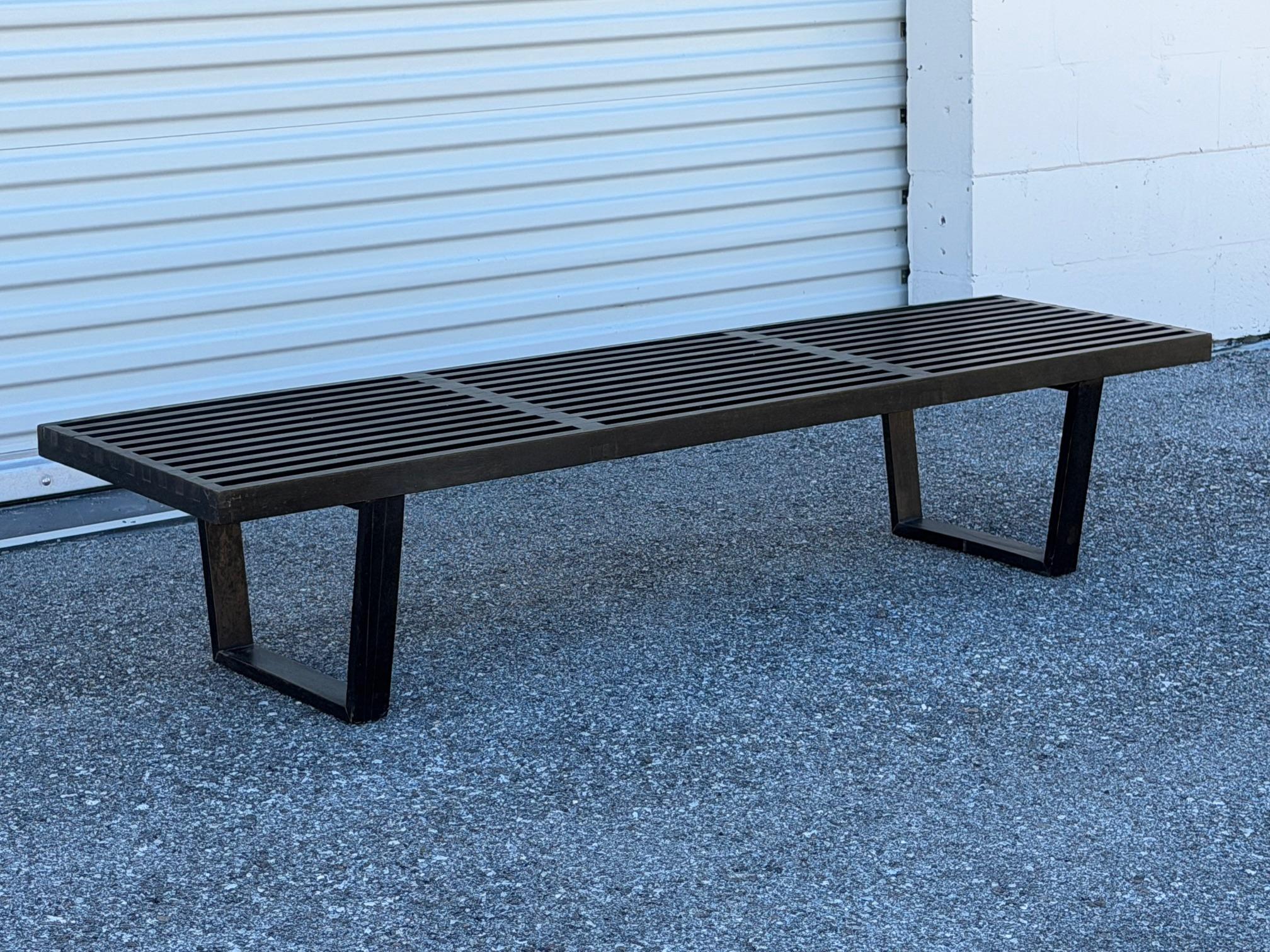 ¡George Nelson Banco de listones clásico Años 50 Original firmado! en venta 6