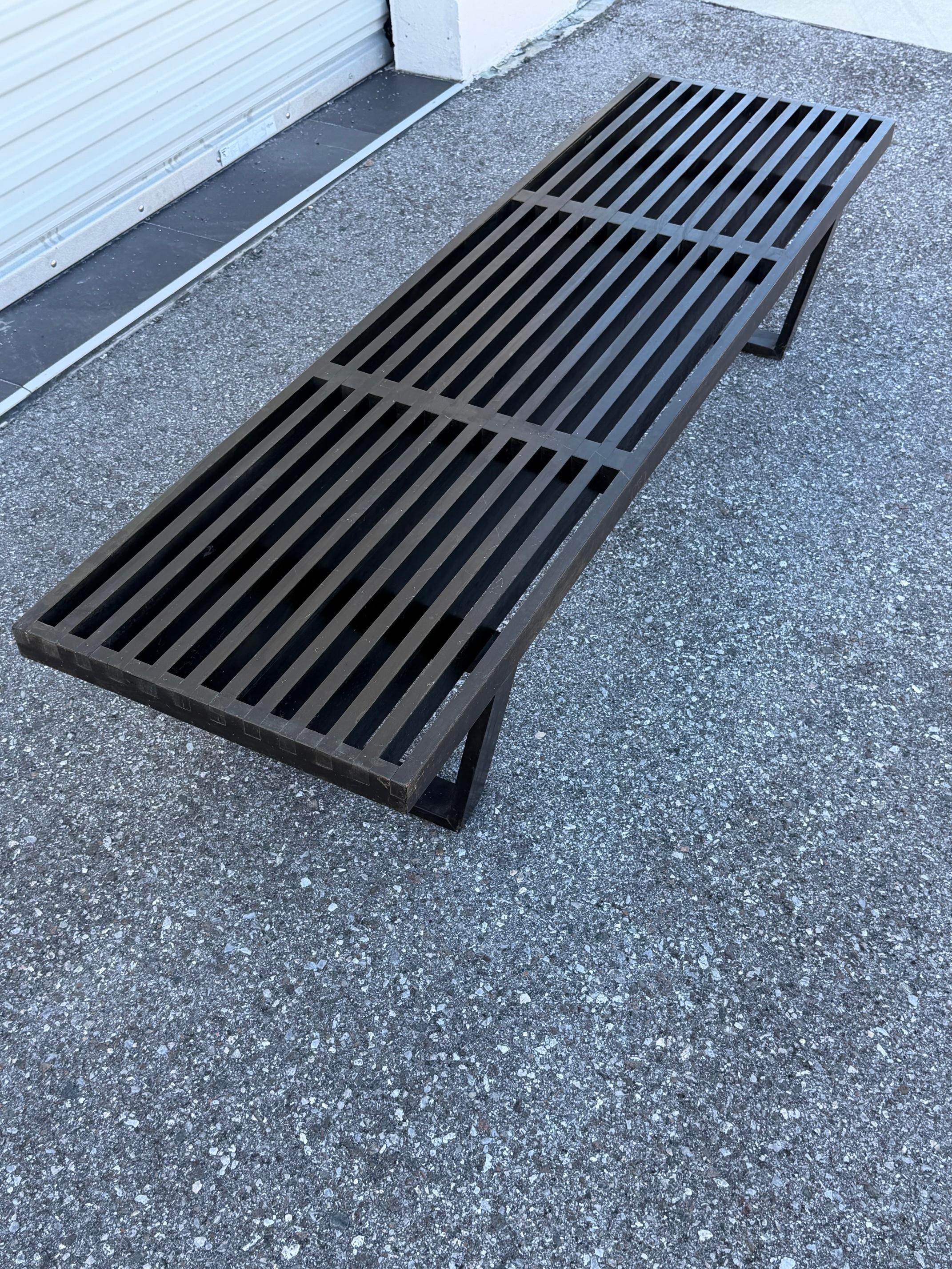 ¡George Nelson Banco de listones clásico Años 50 Original firmado! Estadounidense en venta