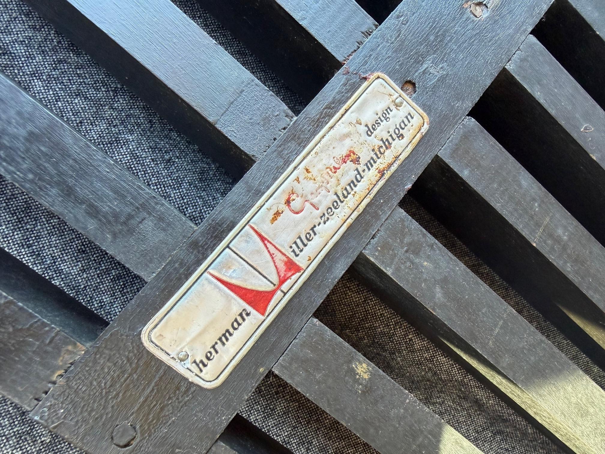 ¡George Nelson Banco de listones clásico Años 50 Original firmado! Arce en venta