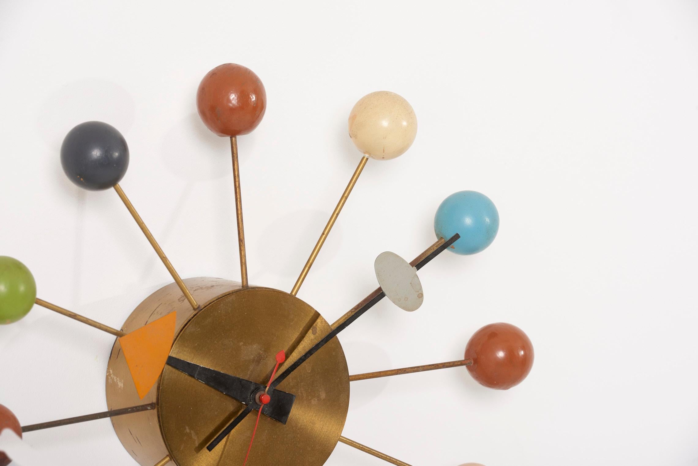 Mid-20th Century George Nelson Clock for Howard Miller, US, 1950s