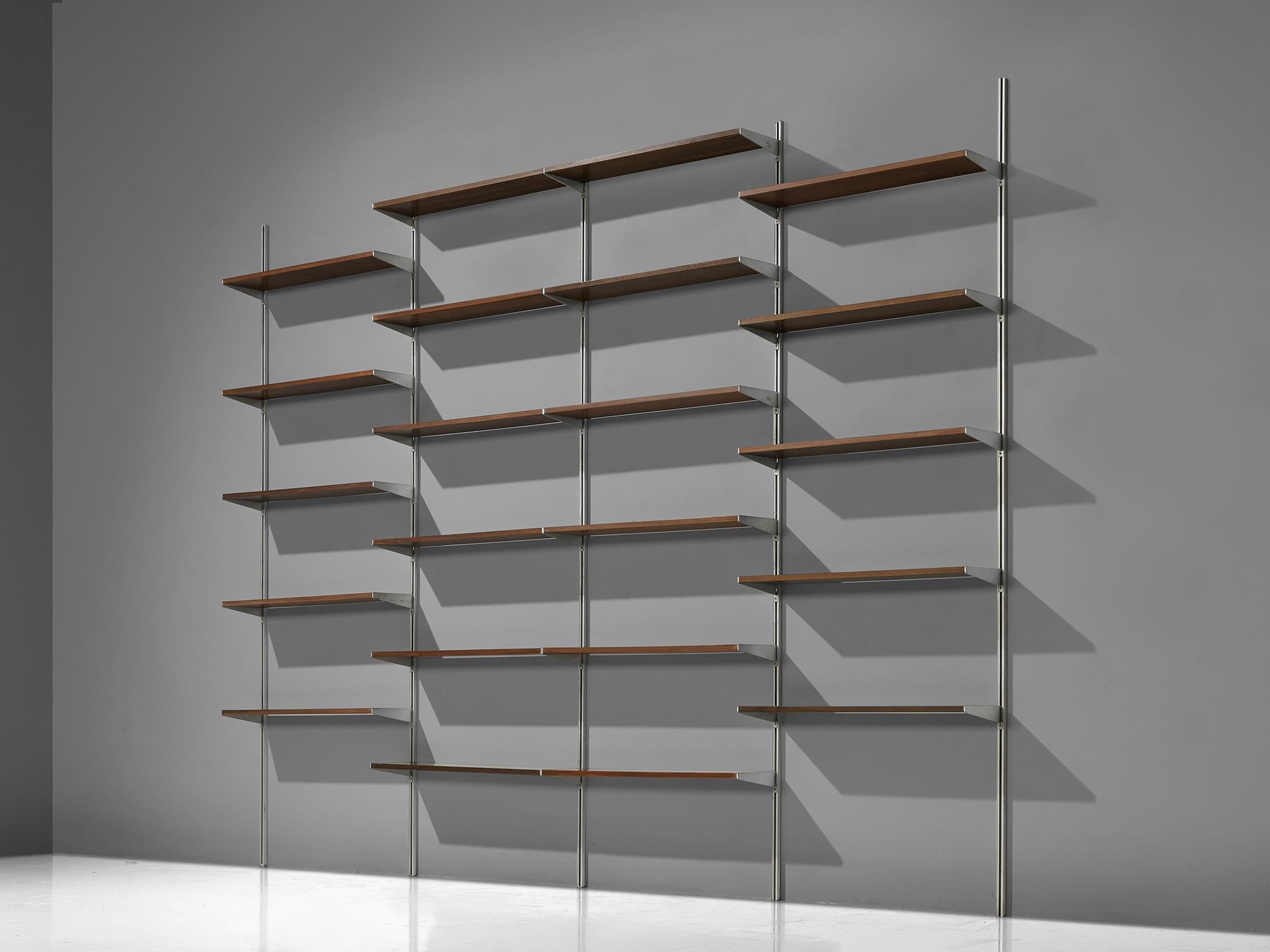 George Nelson for Herman Miller, 'Comprehensive Storage System (CSS)' wall unit, steel and aluminum, and walnut, United States, 1960s.

This storage system is designed by Nelson in the 1960s. The wall unit was the first piece of furniture by