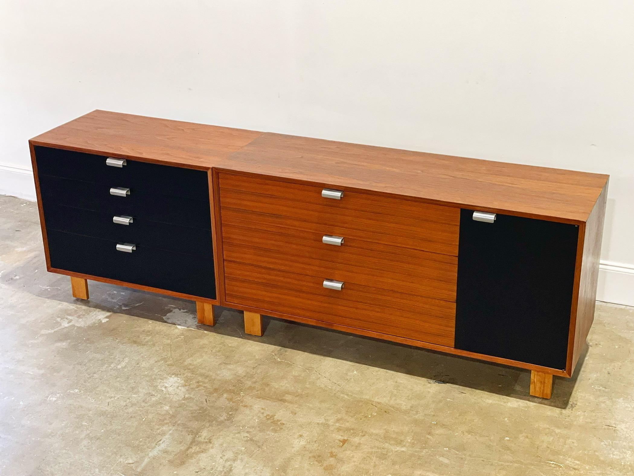 Mid-Century Modern George Nelson Credenza for Herman Miller Basic Cabinet Series, Midcentury Modern