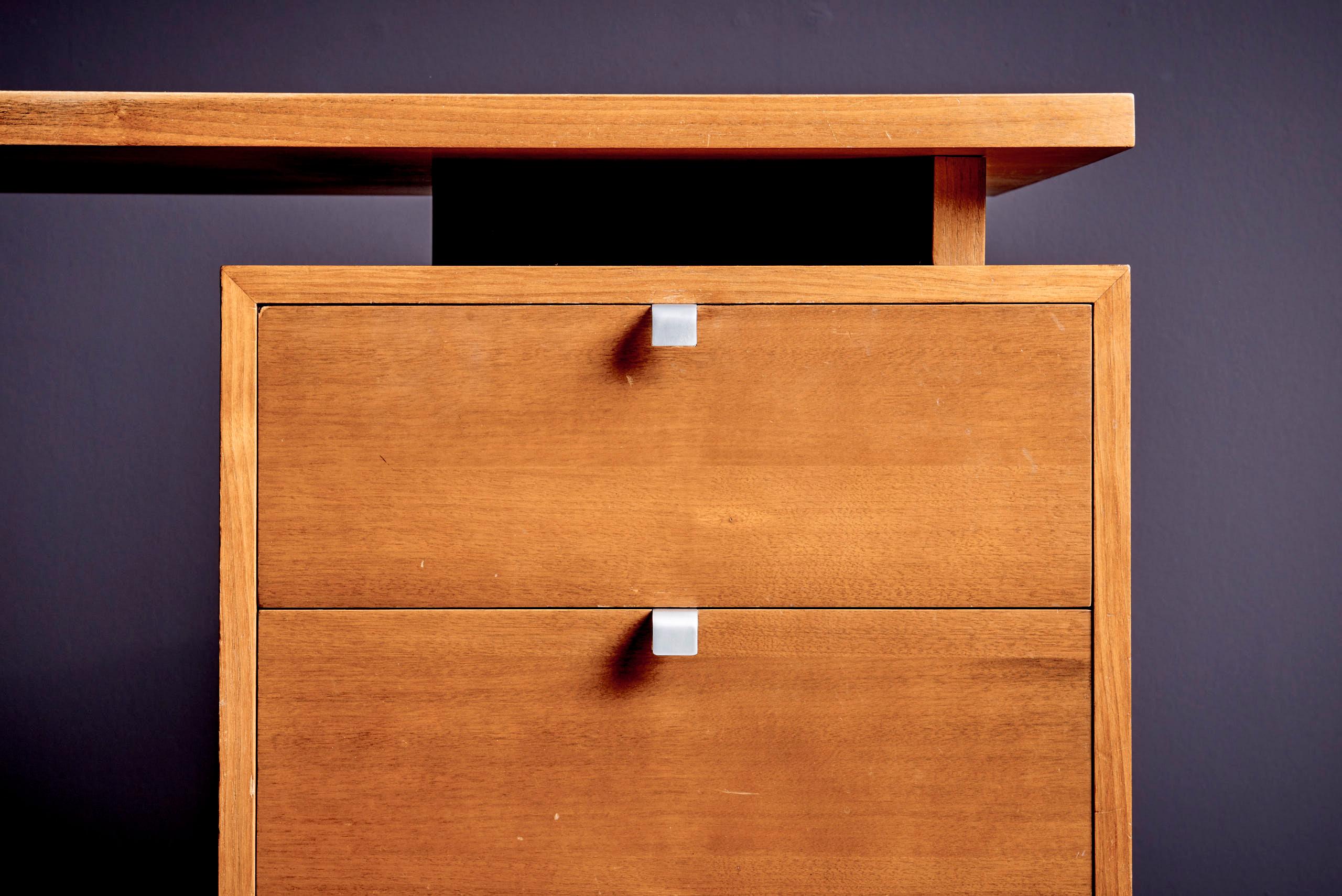 Walnut George Nelson Desk for Herman Miller, 1960s For Sale