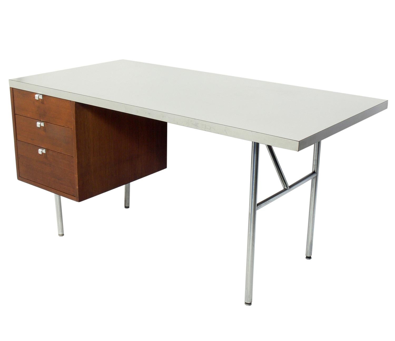 Clean Lined Desk, designed by George Nelson for Herman Miller, American, circa 1950s.