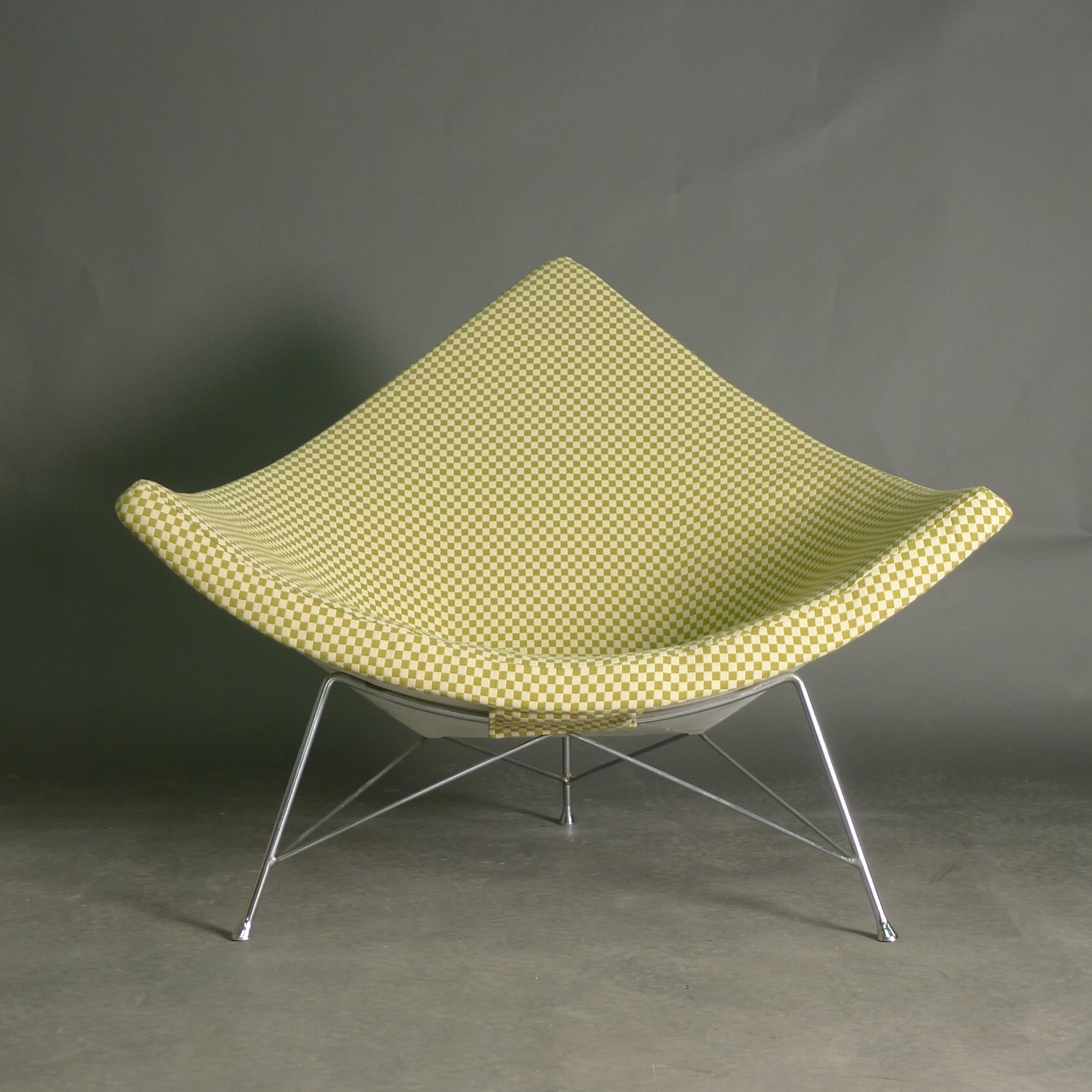 Mid-Century Modern George Nelson, Vintage Coconut Chair, 1st issue, Herman Miller 1950s