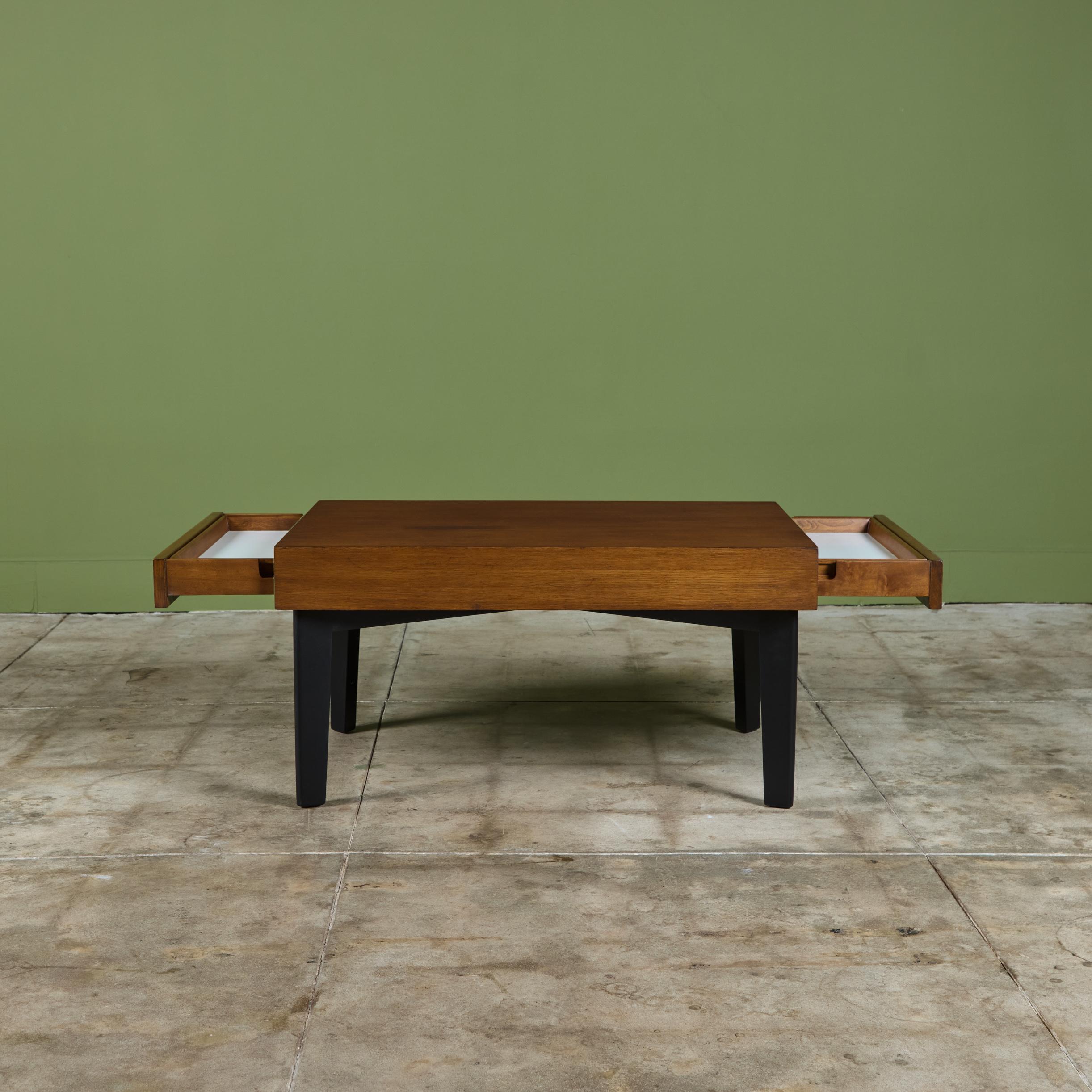 Mid-Century Modern Table basse à rallonge George Nelson avec plateaux amovibles pour Herman Miller en vente