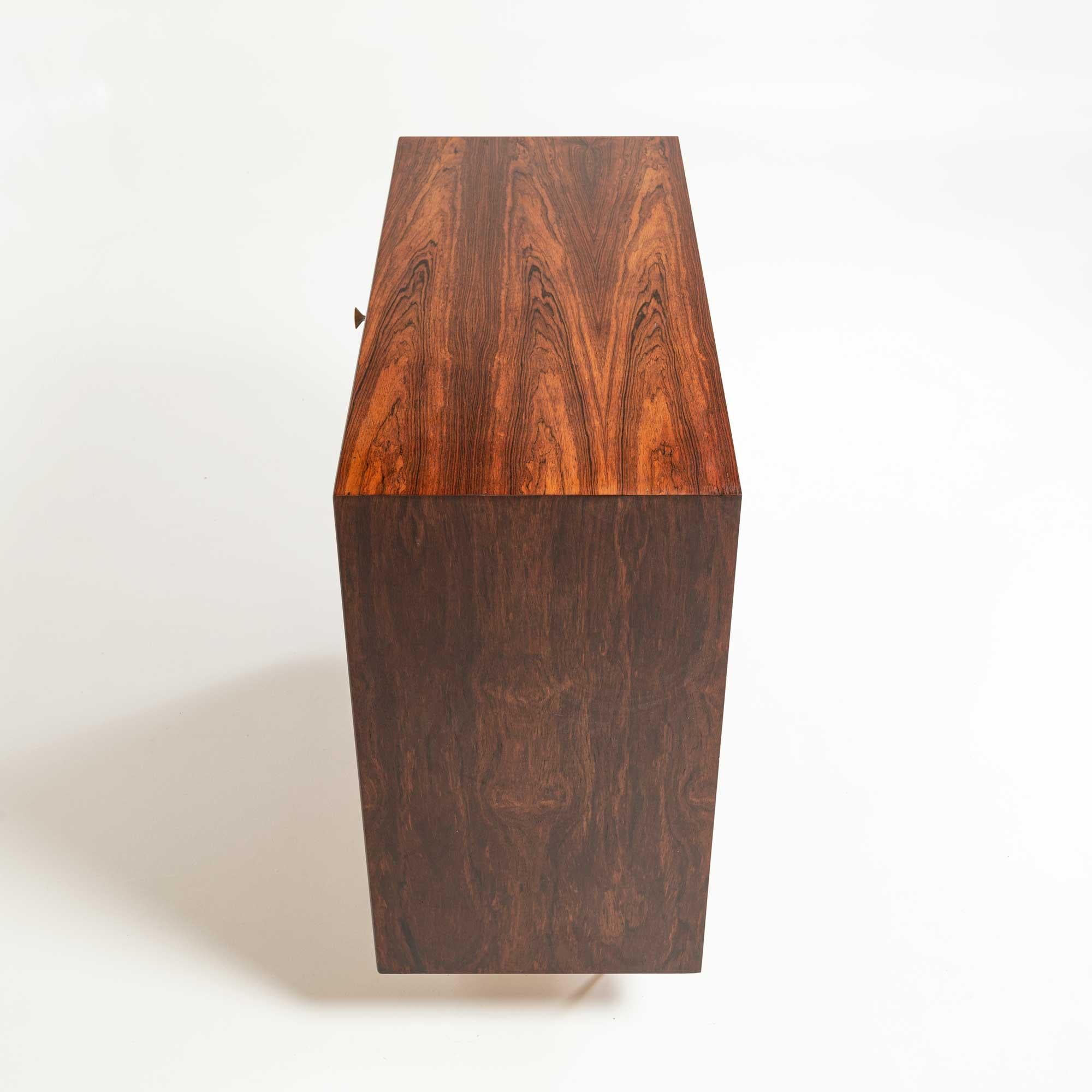 Mid-Century Modern George Nelson Five-Drawer Thin Edge Rosewood Dresser 