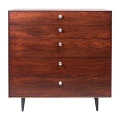 George Nelson Five-Drawer Thin Edge Rosewood Dresser